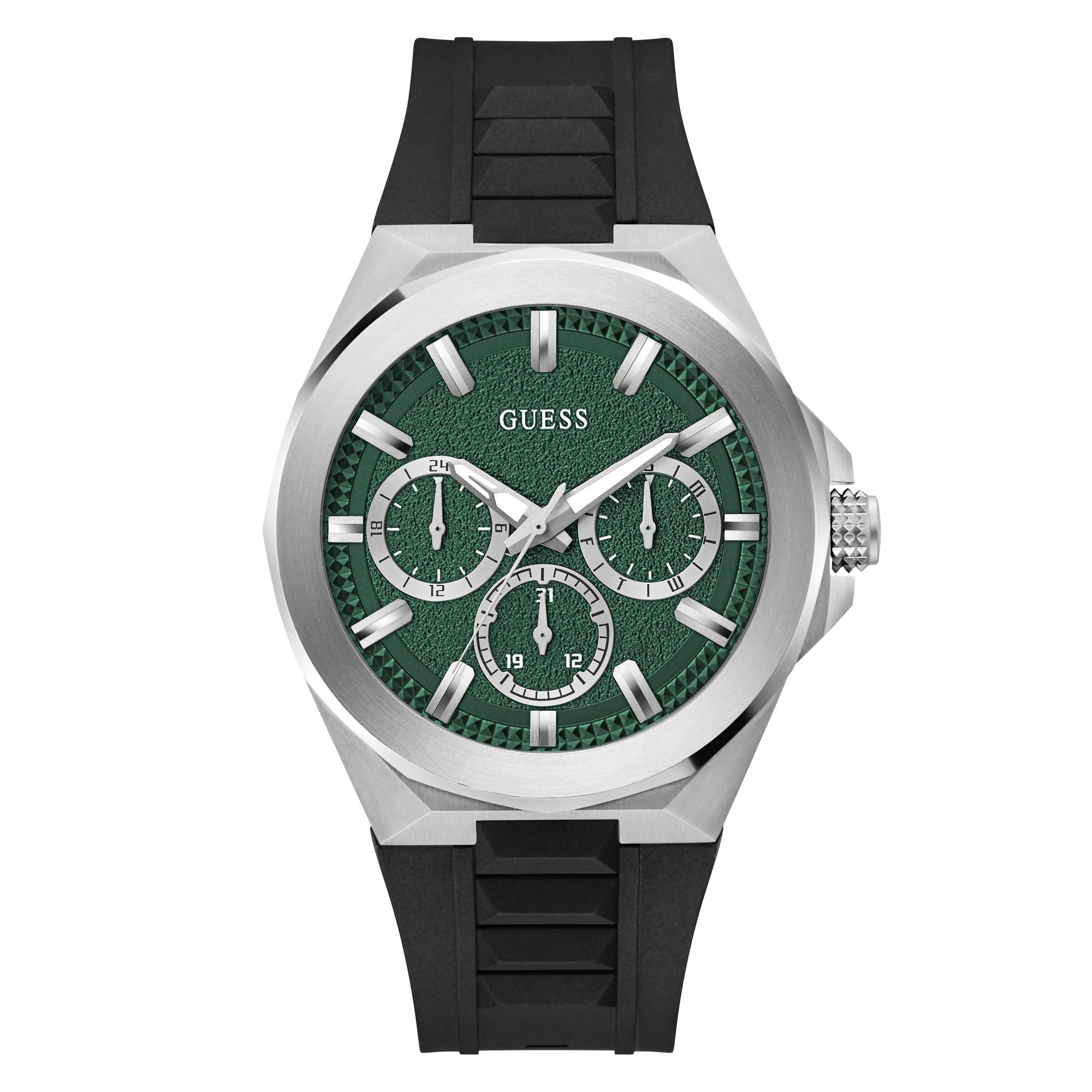 Guess Dashboard Green Round Dial Quartz Analog Men Watch Watch Guess