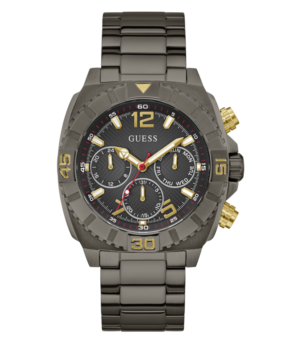 Guess Traction Black Round Dial Quartz Analog Men Watch