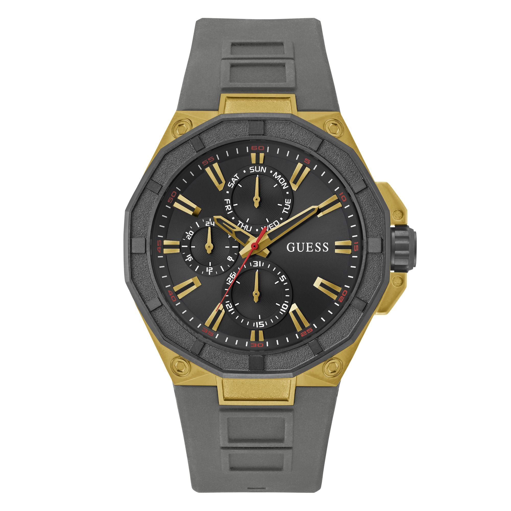 Guess R2 Black Round Dial Quartz Analog Men Watch Watch Guess