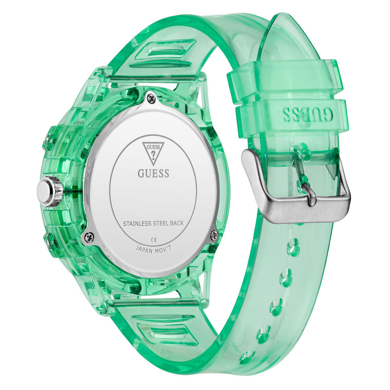 Guess Gt King Green Round Dial Analog Men's Quartz Watch Watch Guess