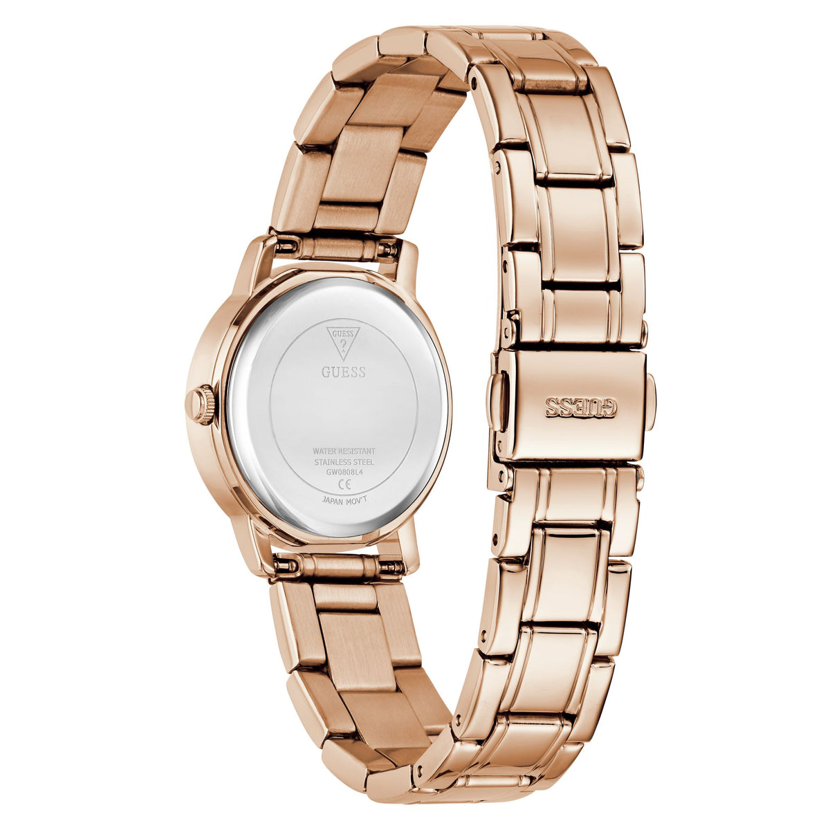 Guess Round 28mm White Dial Analog Women Watch - GW0808L4 Watch Guess