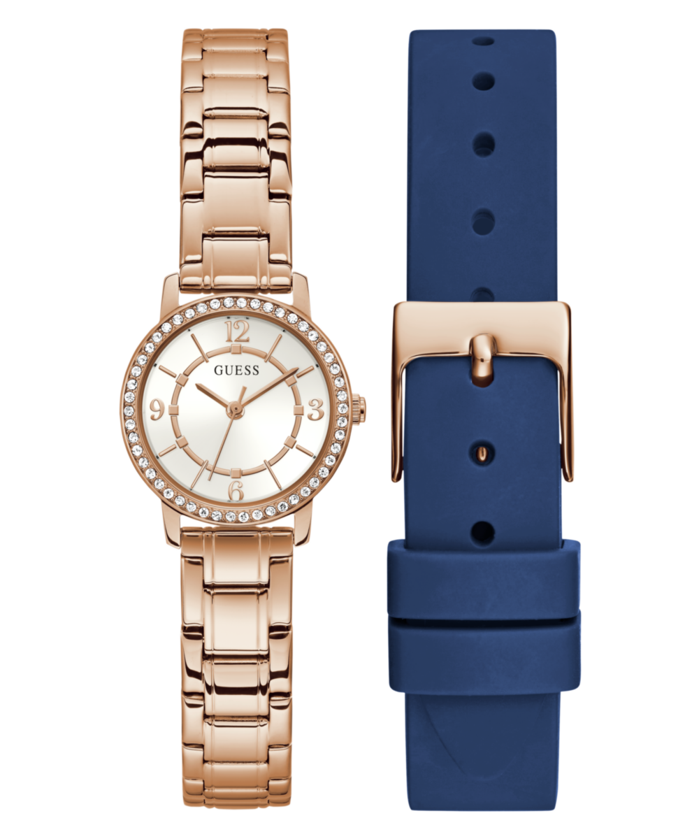 Guess Round 28mm White Dial Analog Women Watch - GW0808L4