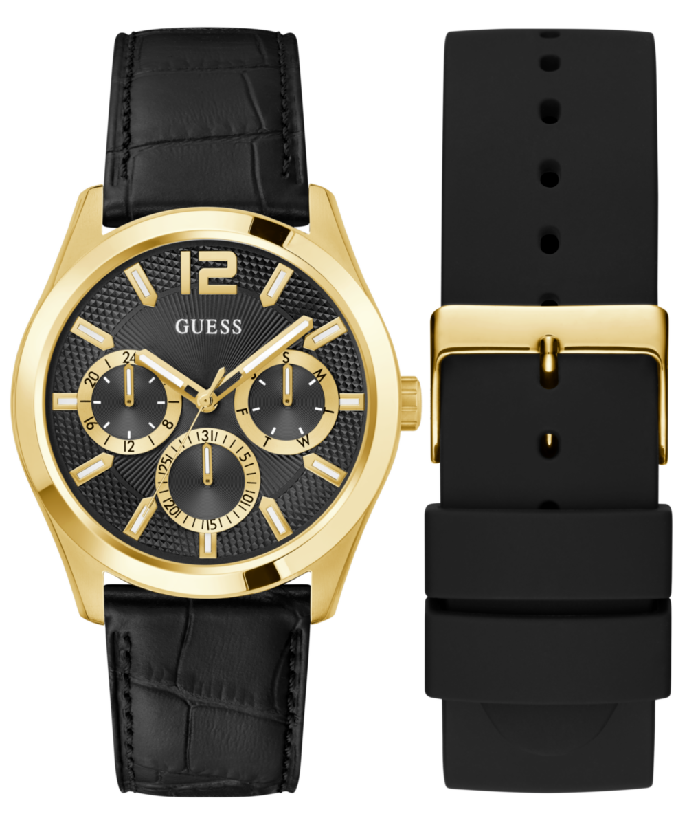 Guess Round 42mm Black Dial Analog Men Watch - GW0809G2