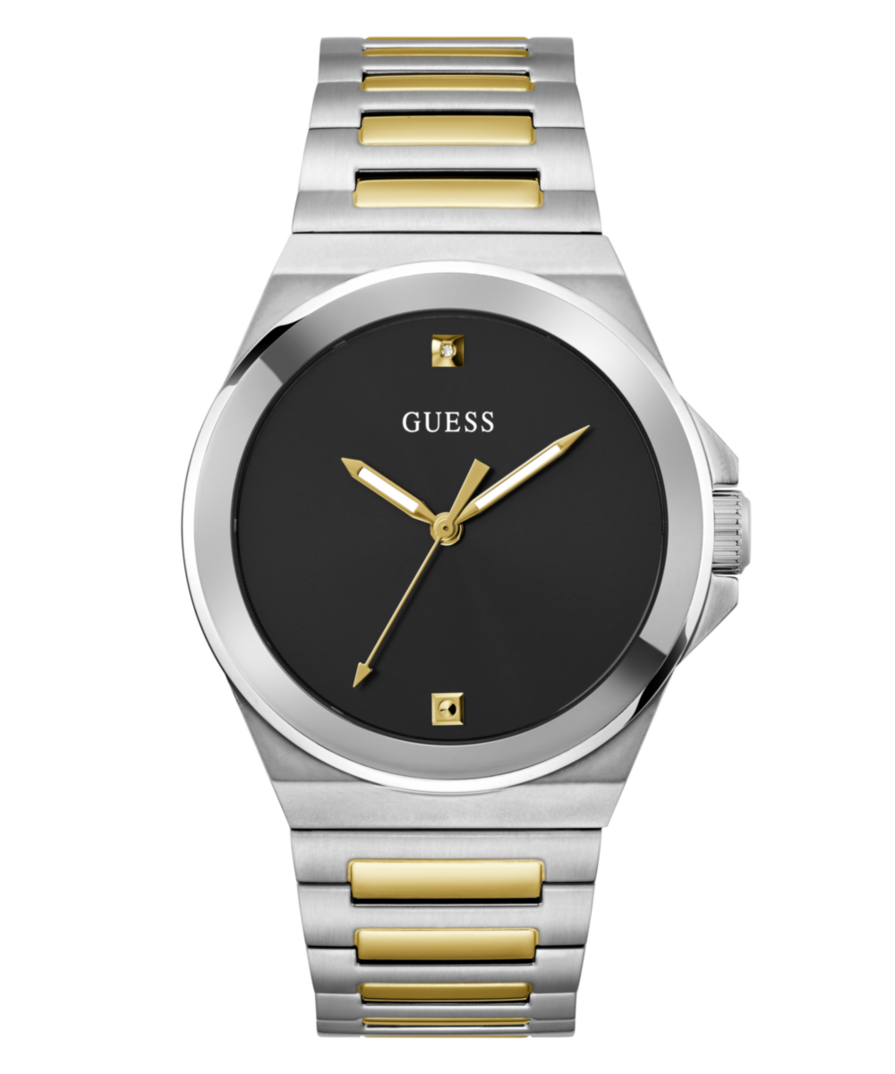 Guess Vinyl Black Round Dial Quartz Analog Men Watch