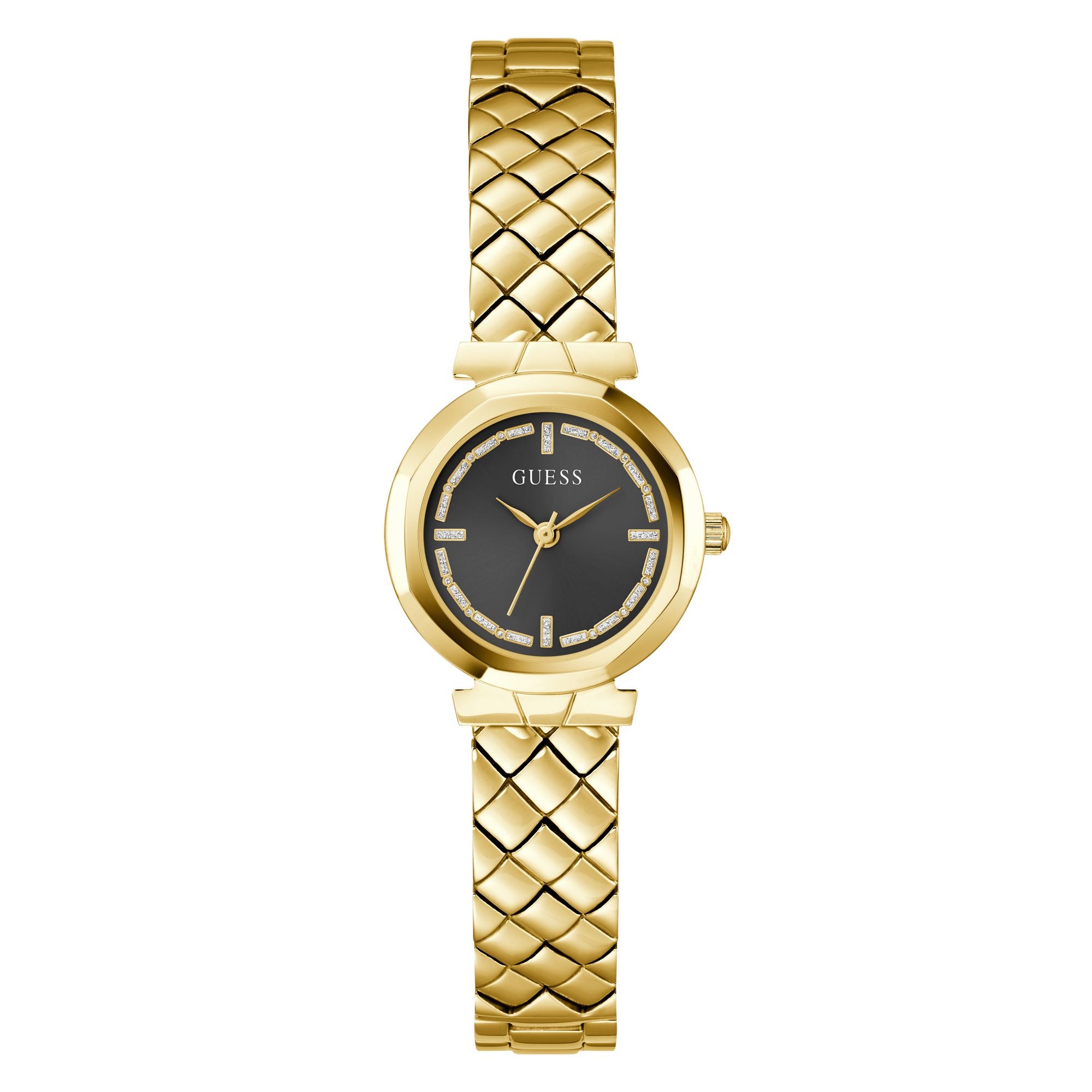Guess Mini Rumour Black Round Dial Quartz Analog Women Watch