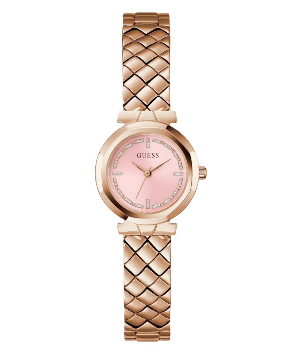 Guess Mini Rumour Pink Round Dial Quartz Analog Women Watch