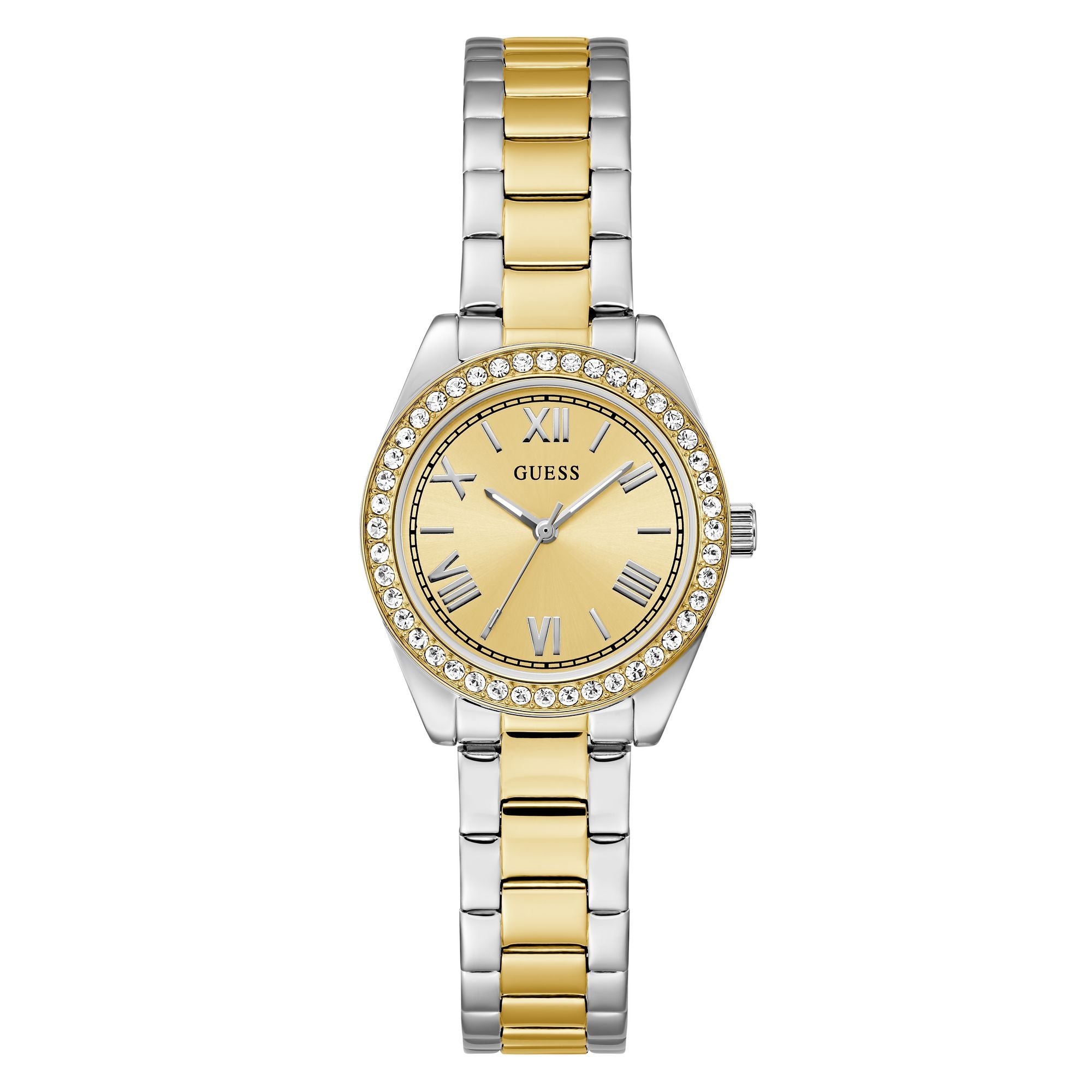Guess Mini Luna Champagne Round Dial Quartz Analog Women Watch