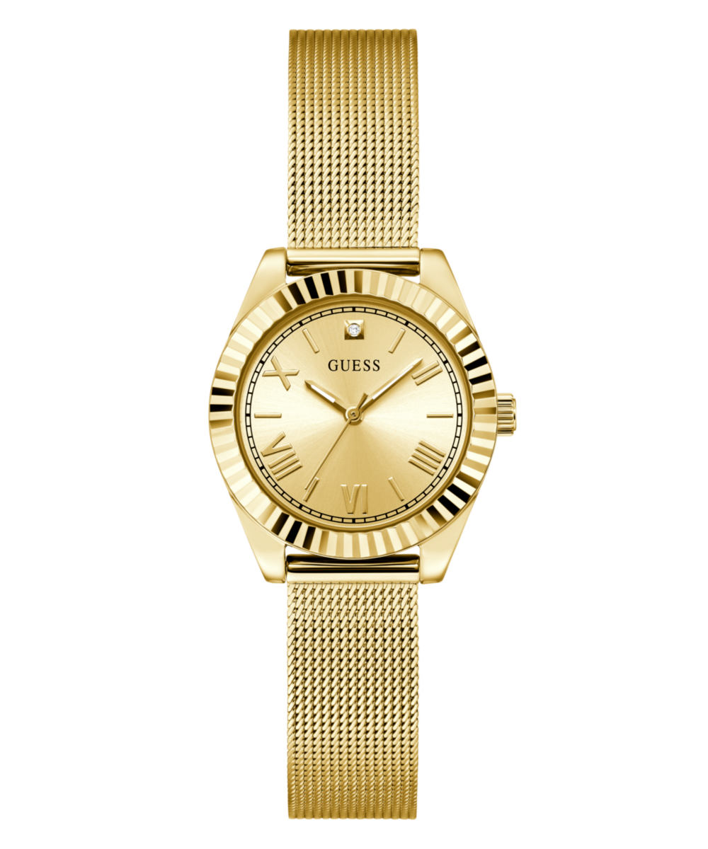 Guess Mini Luna Champagne Round Dial Quartz Analog Women Watch