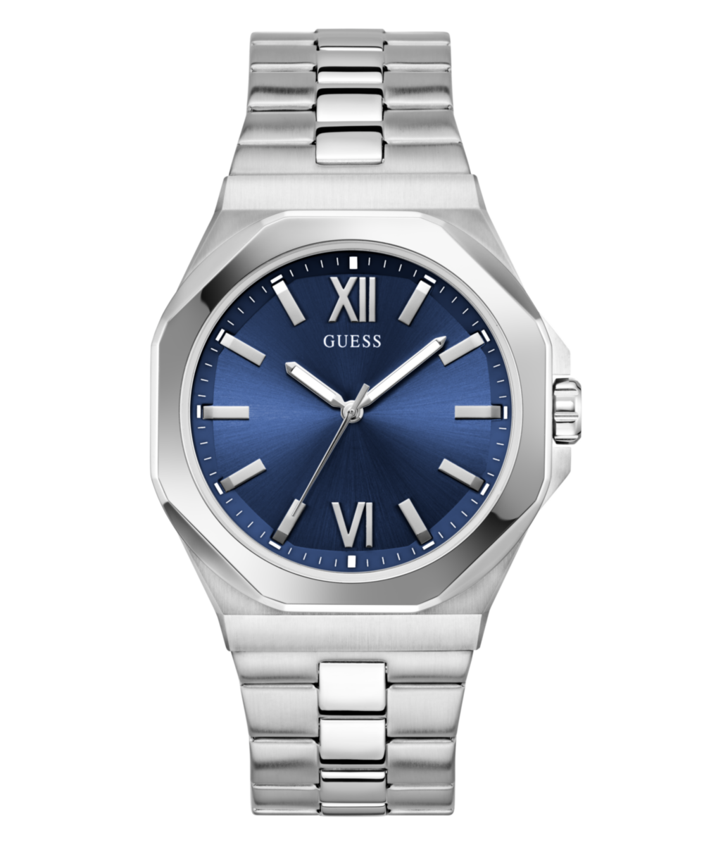 Guess Emperor Grey Round Dial Quartz Analog Men Watch Watch Guess