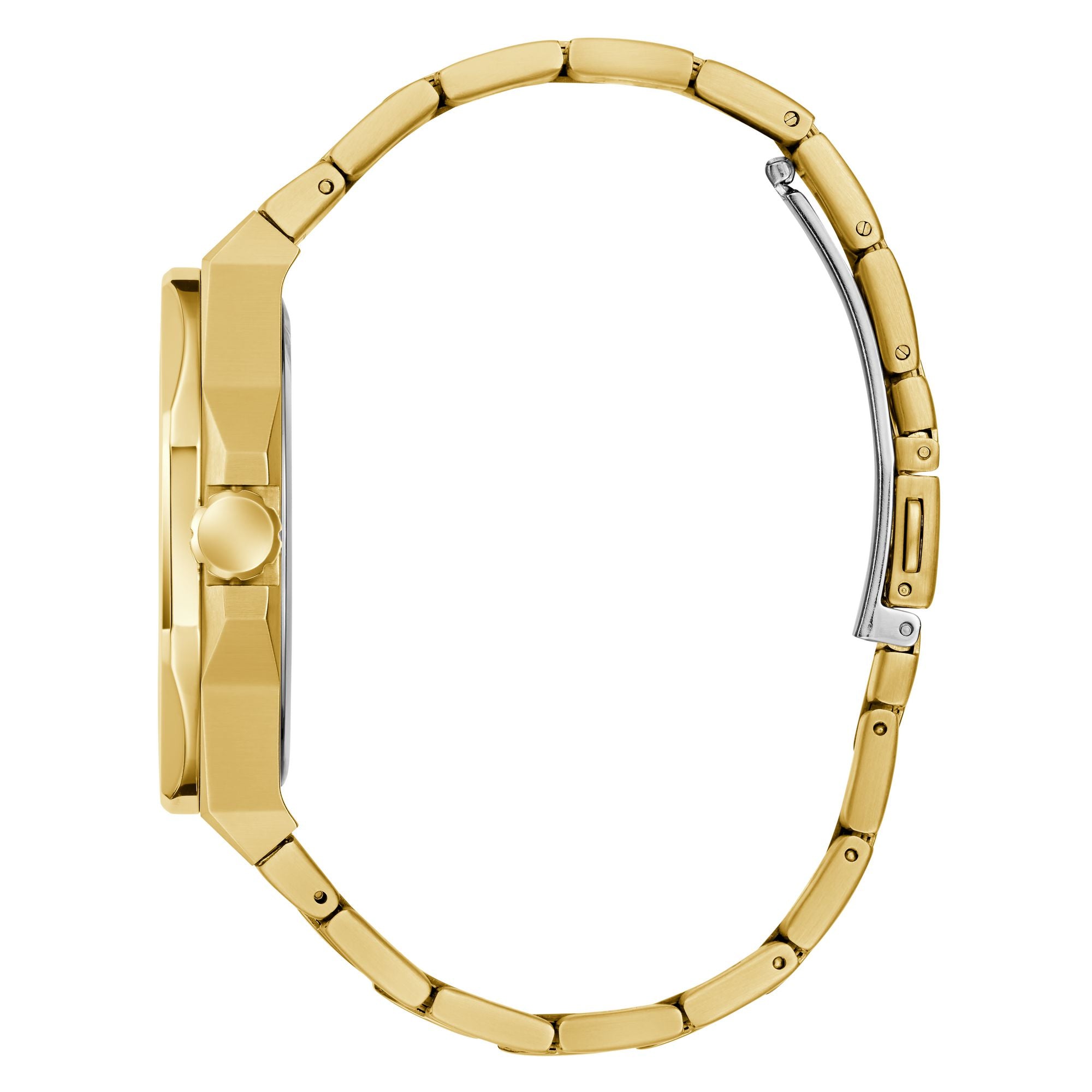 Guess Emperor Champagne Round Dial Quartz Analog Men Watch Watch Guess