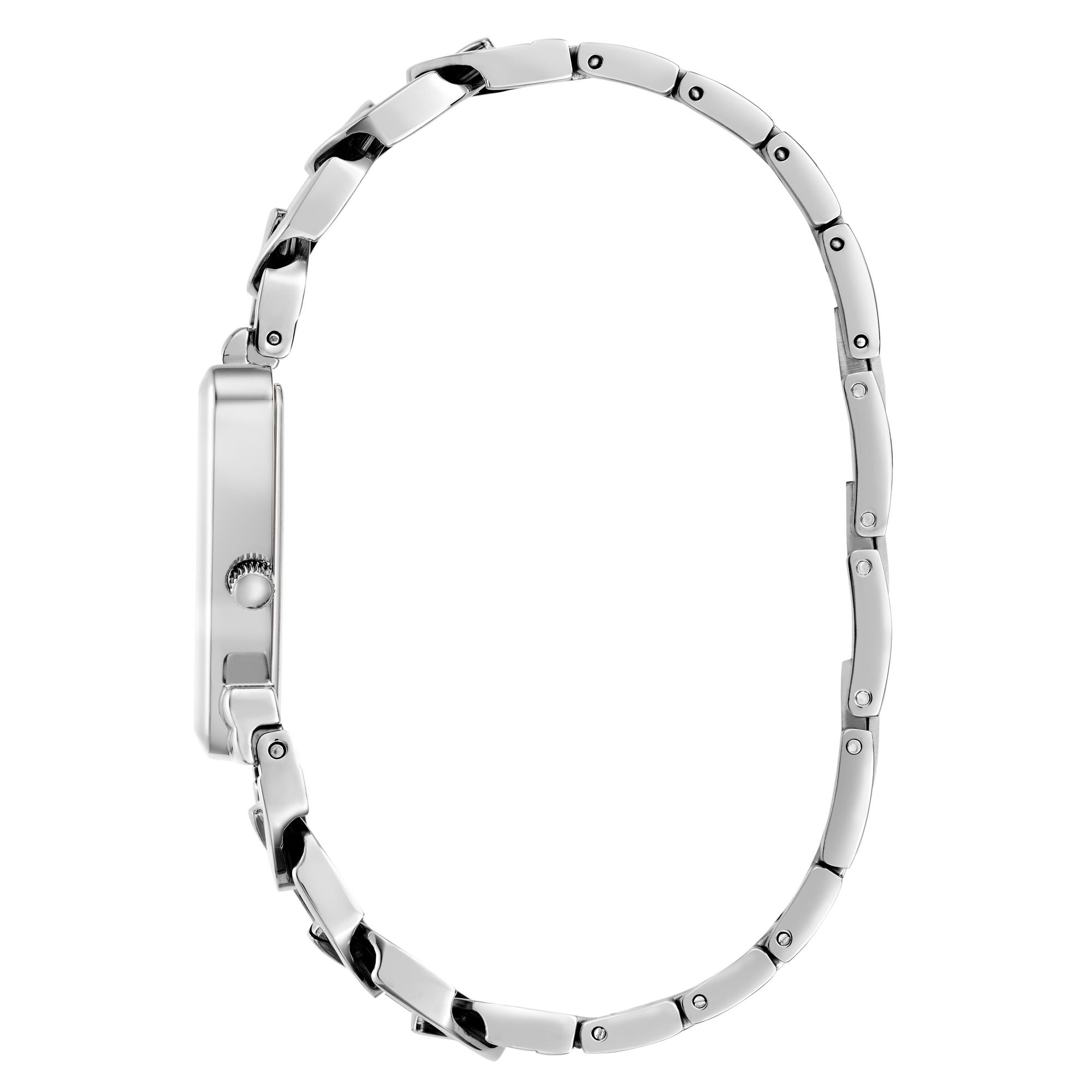 Guess Fame Silver Triangle Dial Quartz Analog Women Watch Watch Guess