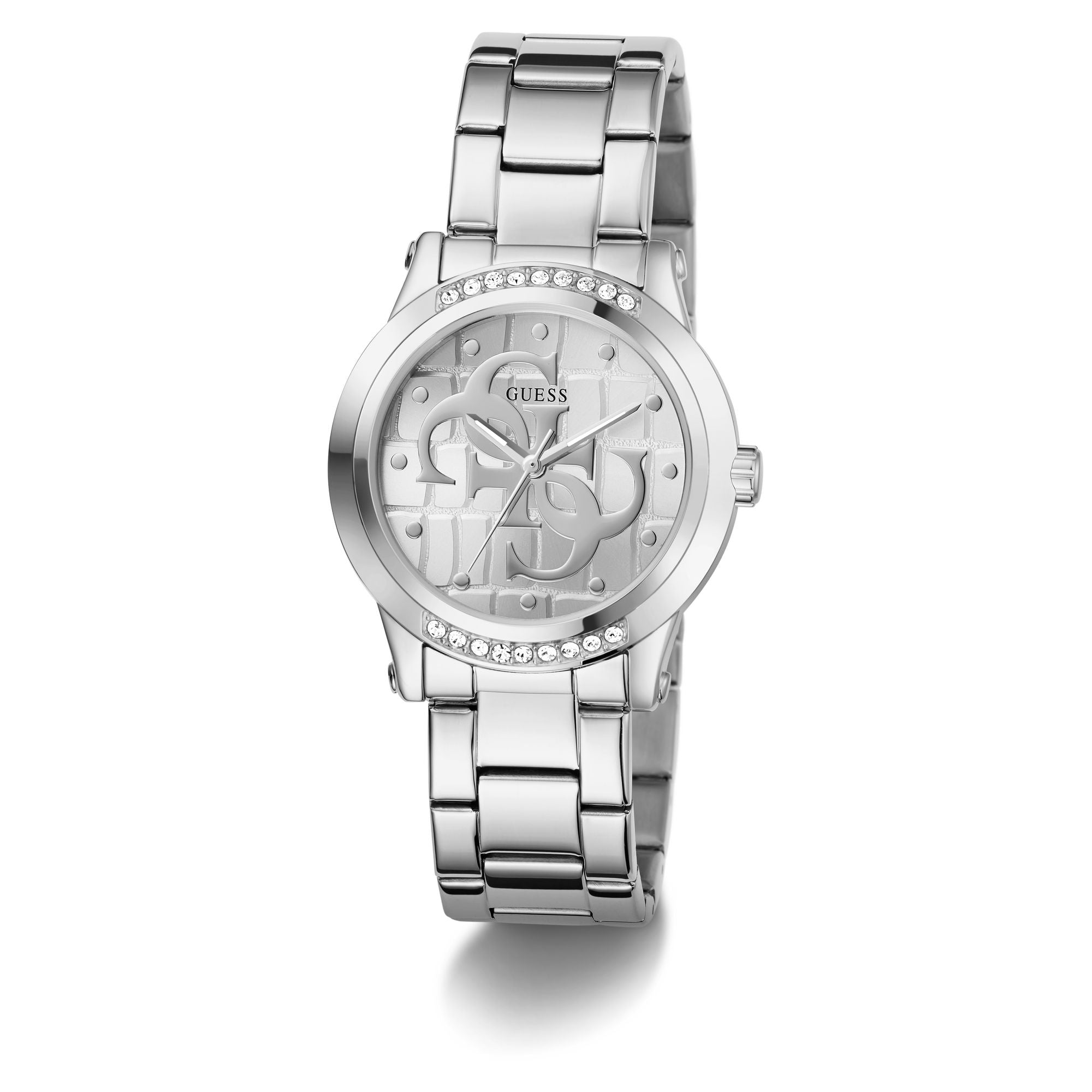 Guess Gt Annette Silver Round Dial Analog Women's Quartz Watch