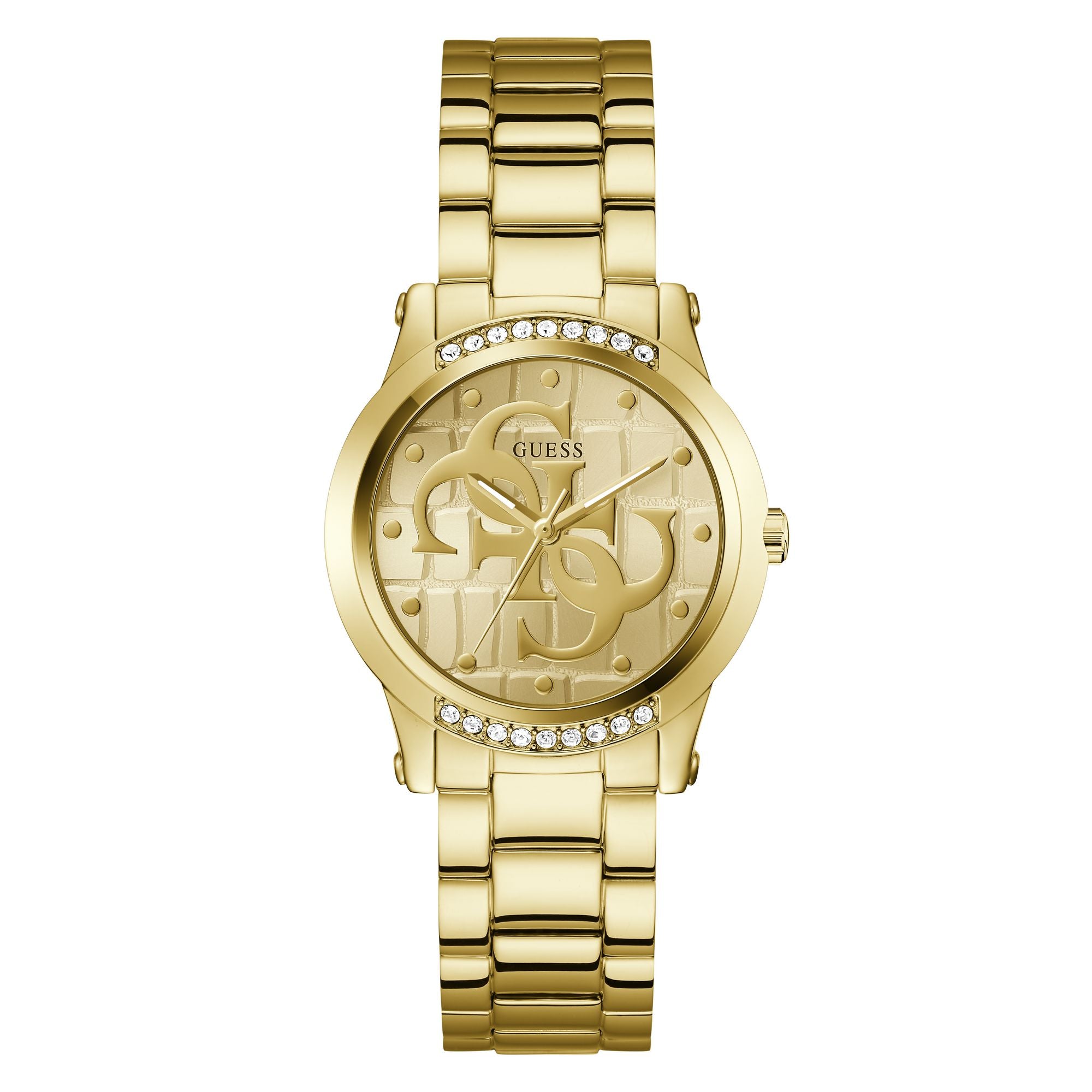 Guess Annette Champagne Round Dial Quartz Analog Women Watch GW0861L2  At JUST WATCHES
