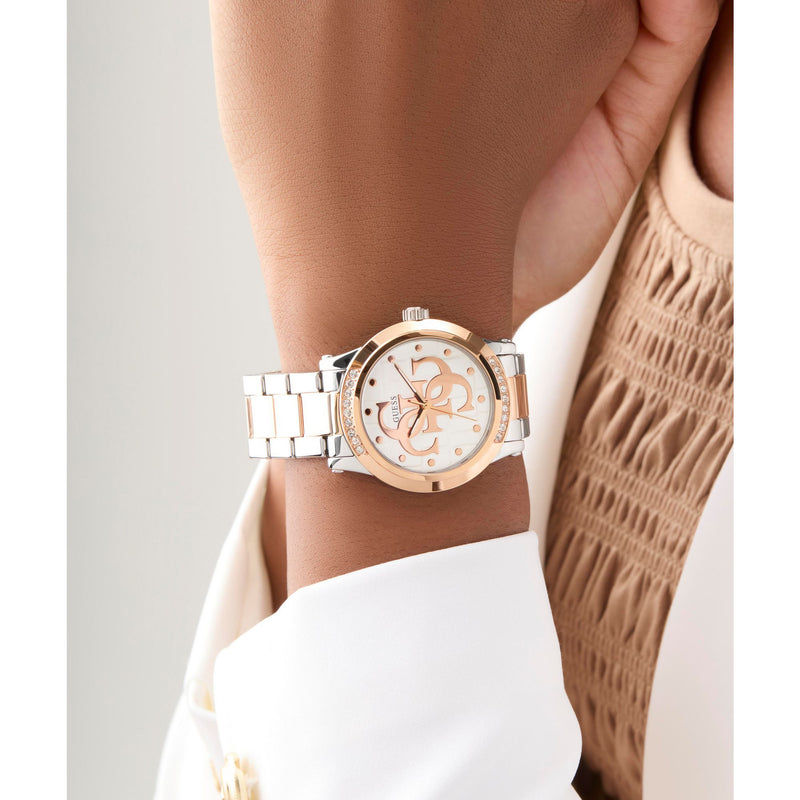 Guess Annette White Round Dial Quartz Analog Women Watch Watch Guess