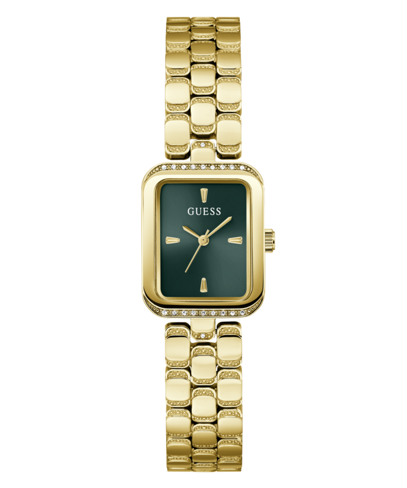 Guess Rectangle 28mm Green Dial Analog Women Watch - GW0865L8 Watch Guess