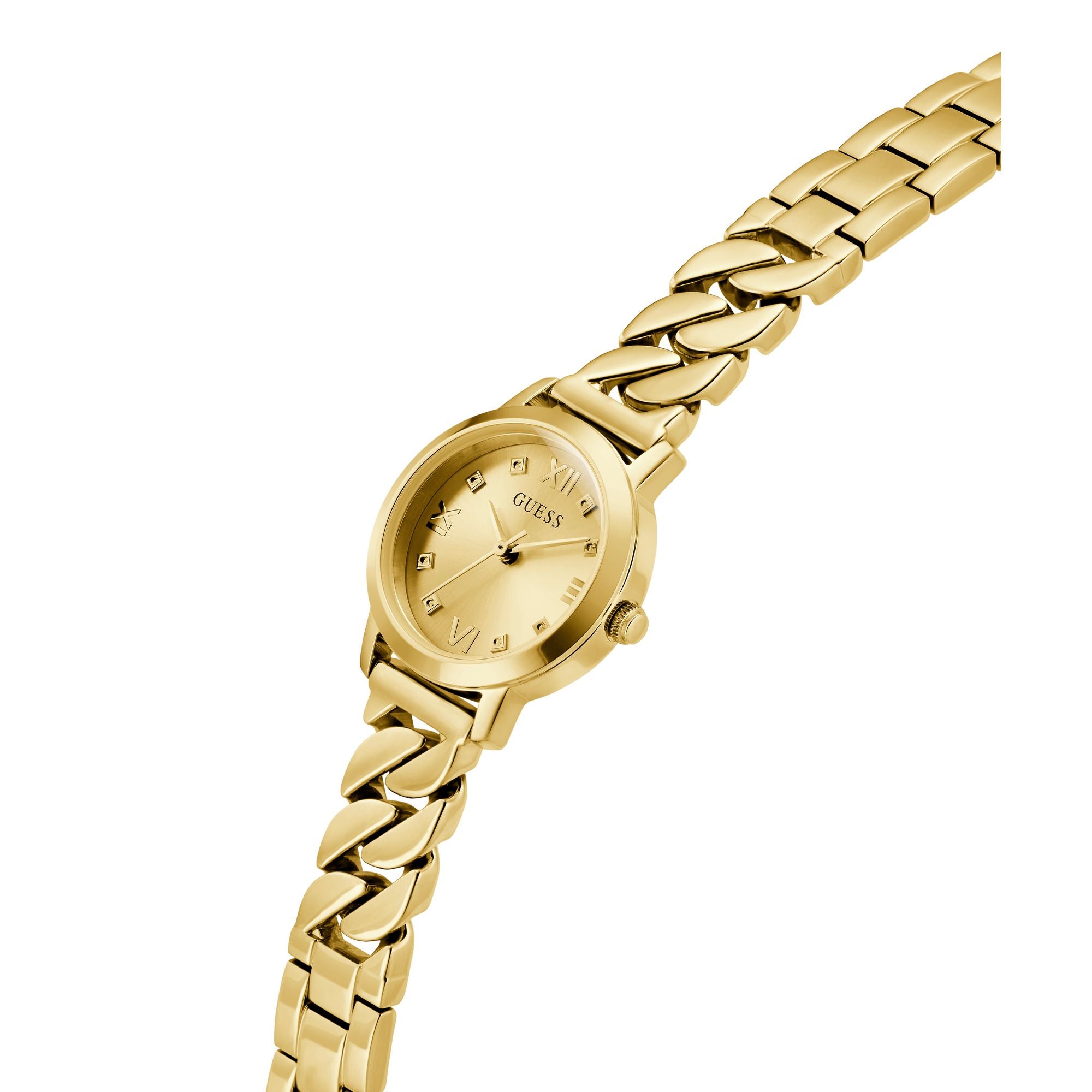 Guess Chime Champagne Round Dial Quartz Analog Women Watch