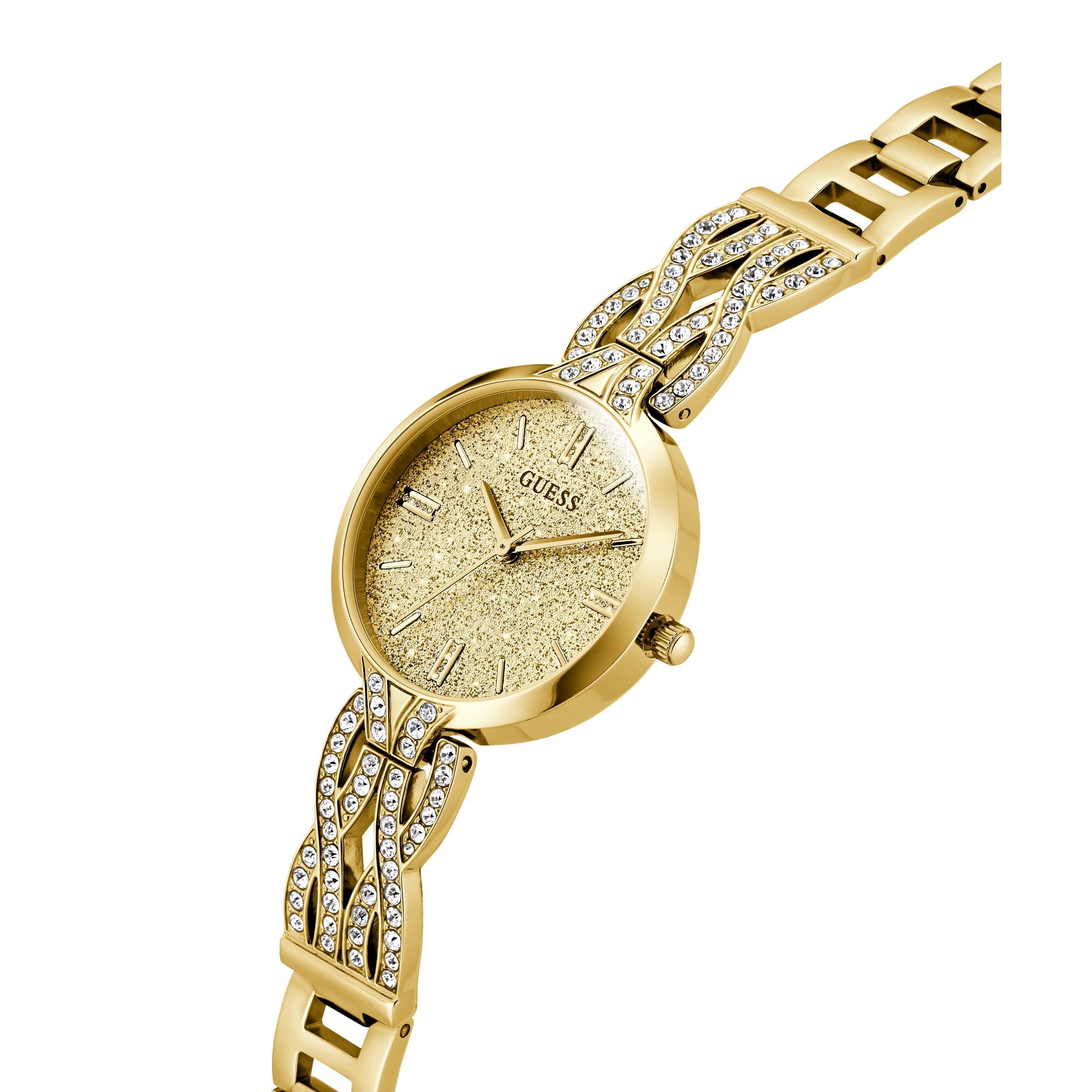 Guess Coral Gold Round Dial Quartz Analog Women Watch Watch Guess