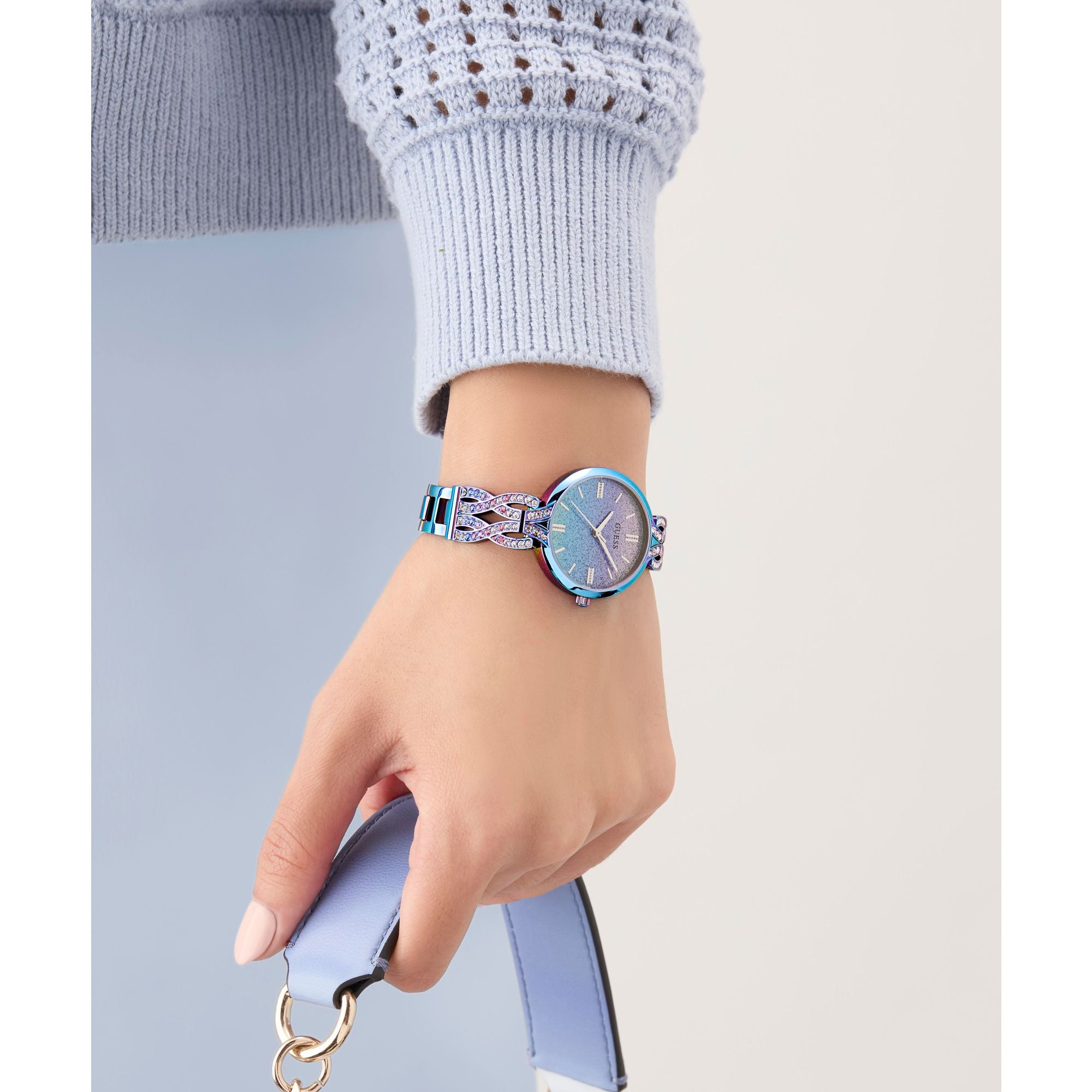 Guess Coral Multicolor Round Dial Quartz Analog Women Watch Watch Guess