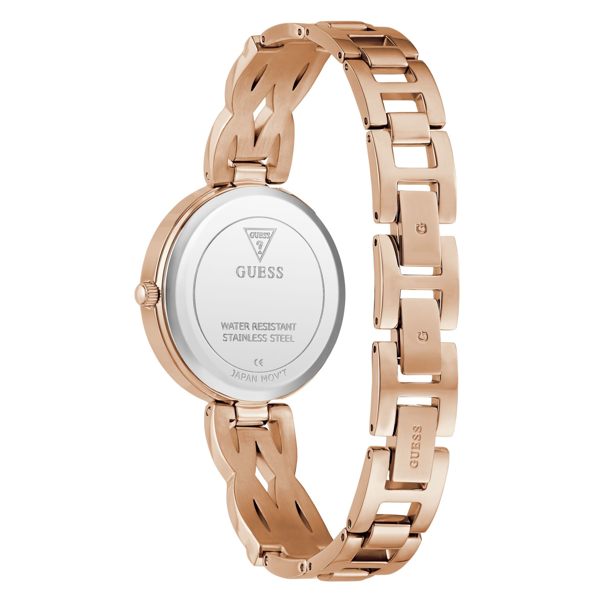 Guess Coral Rose Gold Round Dial Quartz Analog Women Watch Watch Guess