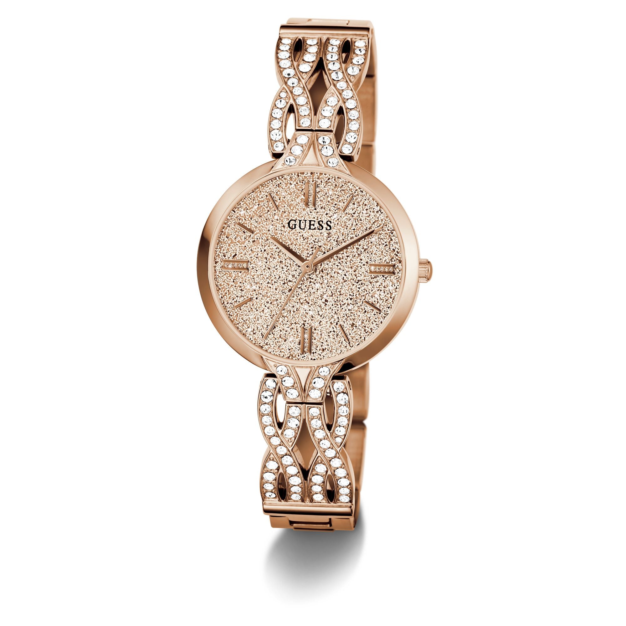 Guess Coral Rose Gold Round Dial Quartz Analog Women Watch Watch Guess