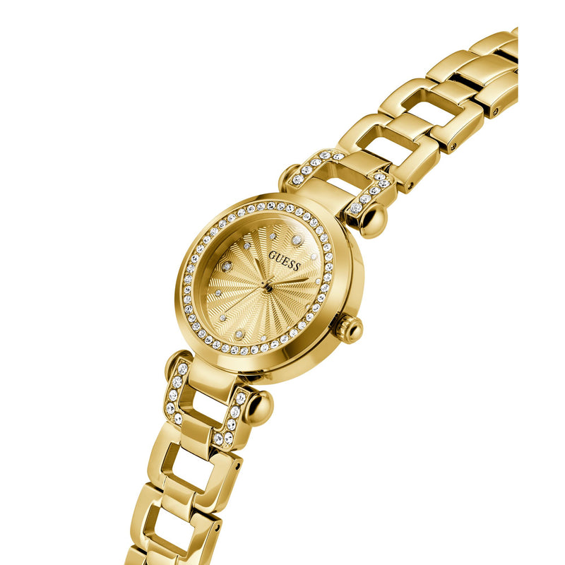 Guess Ginger Champagne Round Dial Quartz Analog Women Watch Watch Guess