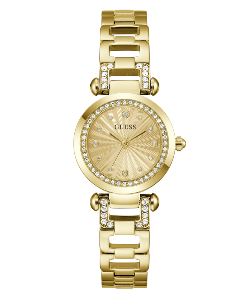 Guess Ginger Champagne Round Dial Quartz Analog Women Watch Watch Guess