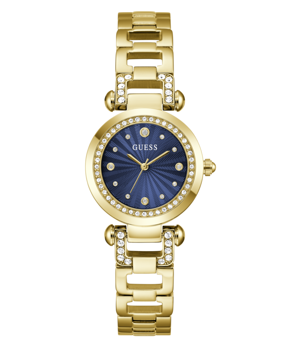 Guess Round 30mm Blue Dial Analog Women Watch - GW0869L6