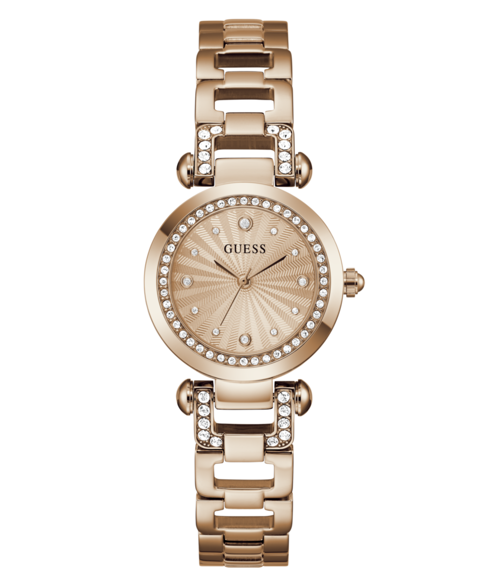 Guess Round 30mm Rose Gold Dial Analog Women Watch - GW0869L7
