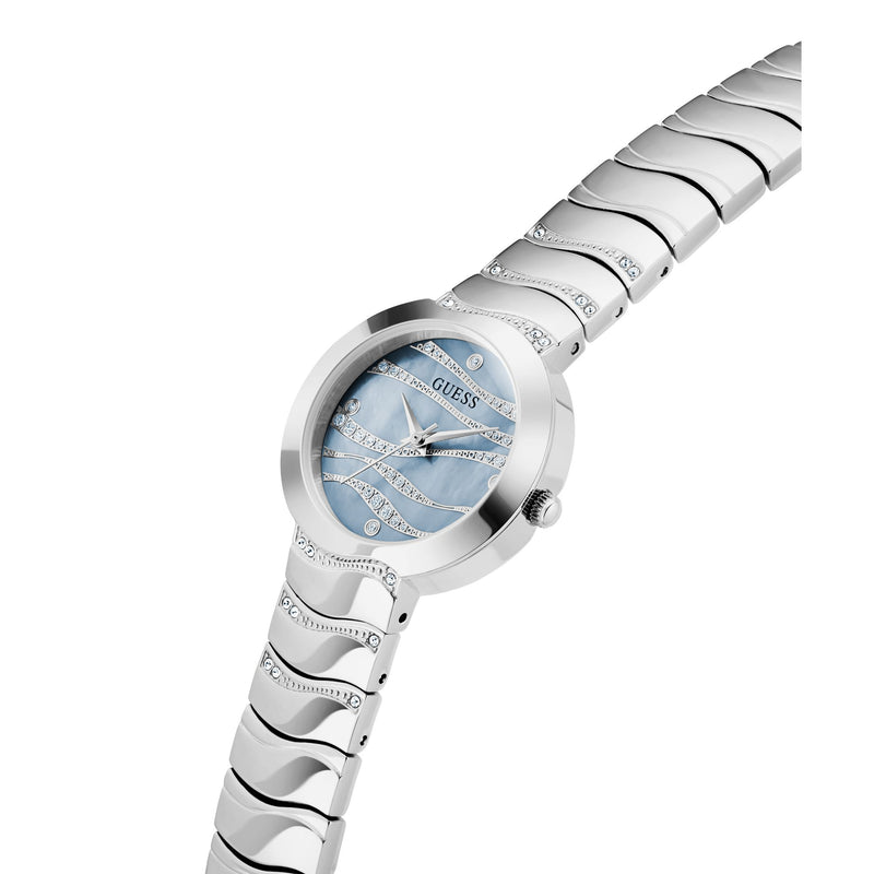 Guess Laguna Blue Round Dial Quartz Analog Women Watch Watch Guess