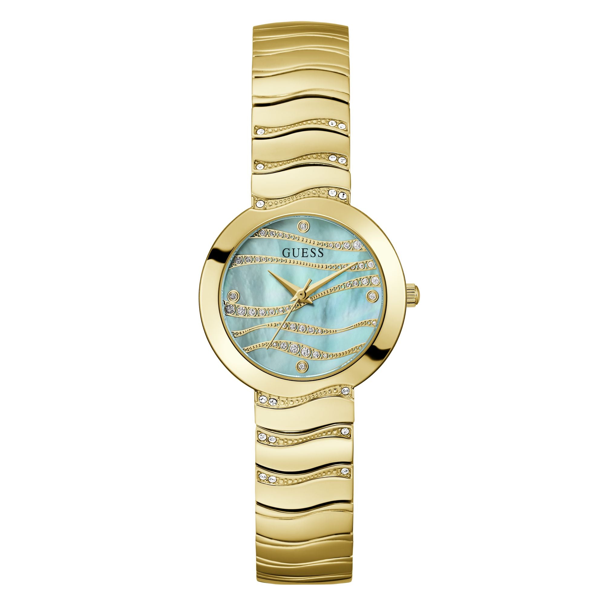 Guess Laguna Green Round Dial Quartz Analog Women Watch Watch Guess
