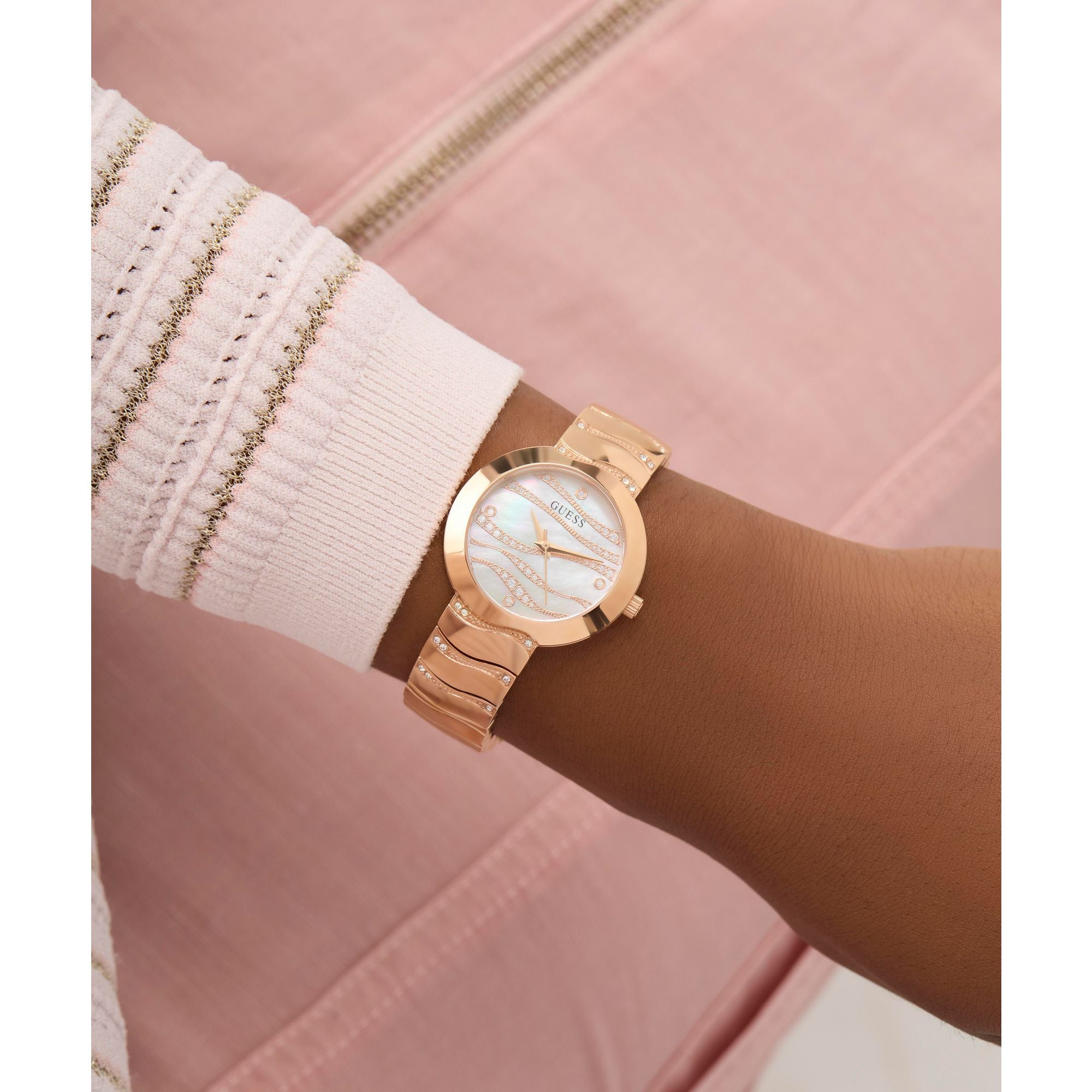 Guess Laguna White Round Dial Quartz Analog Women Watch