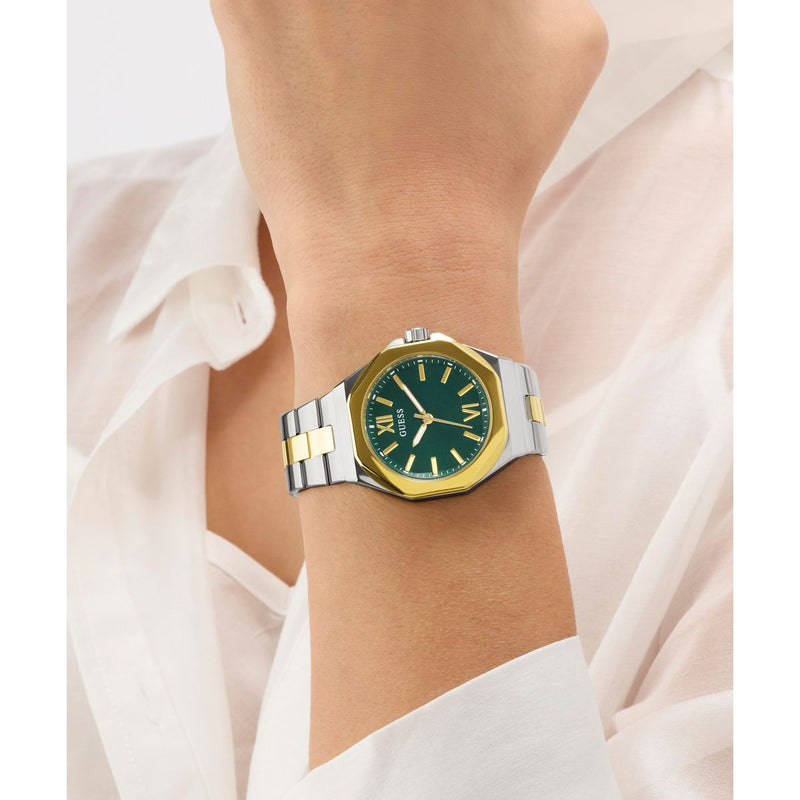 Guess Round 34mm Green Dial Analog Women Watch - GW0873L4 Watch Guess
