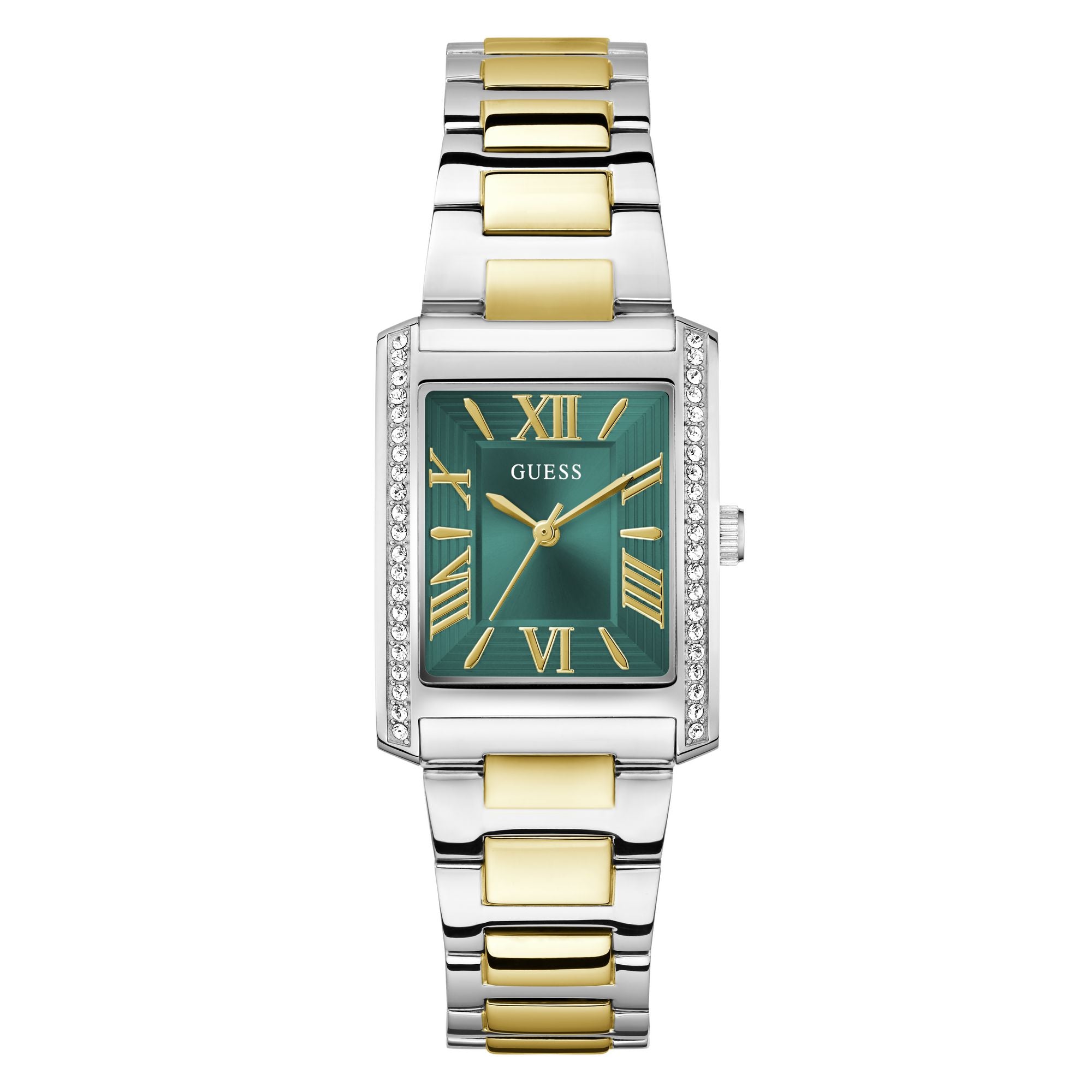 Guess Bonnie GW0874L2 Green Women 27 mm Rectangle Watch