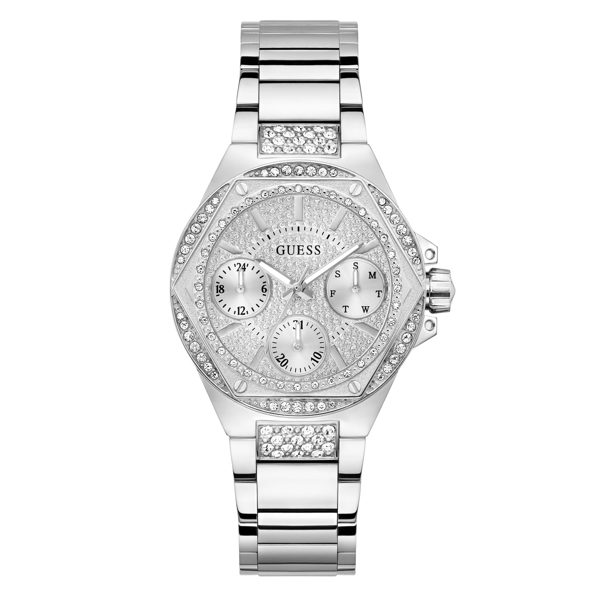 Guess Envy Silver Round Dial Quartz Analog Women Watch