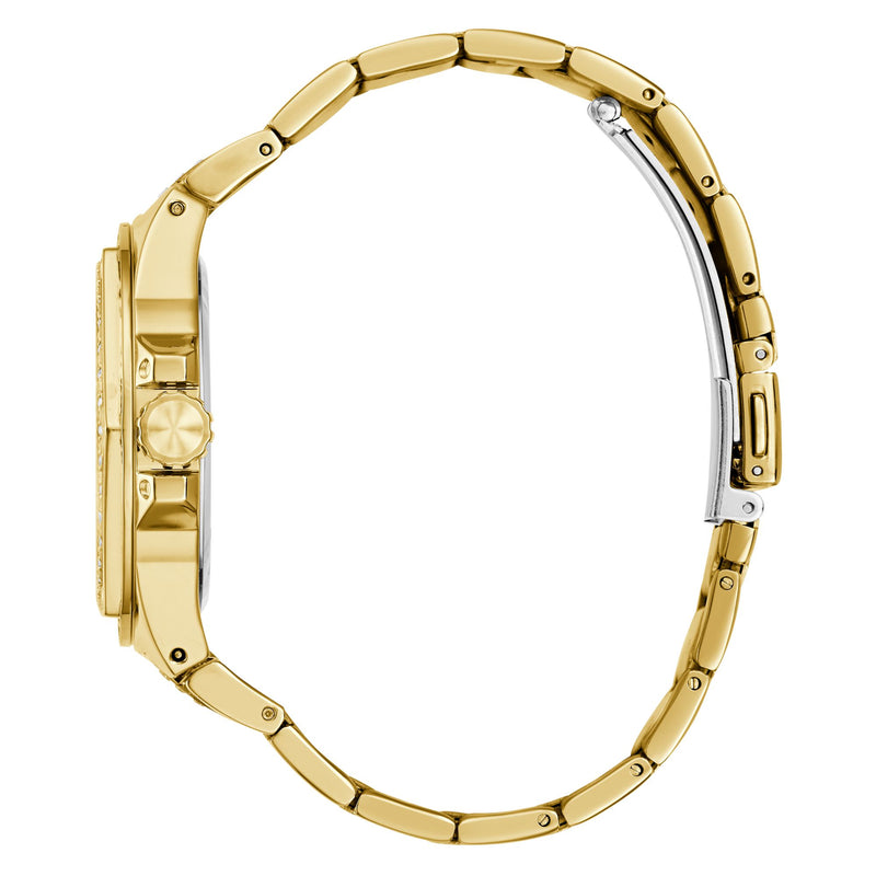Guess Envy Champagne Round Dial Quartz Analog Women Watch Watch Guess