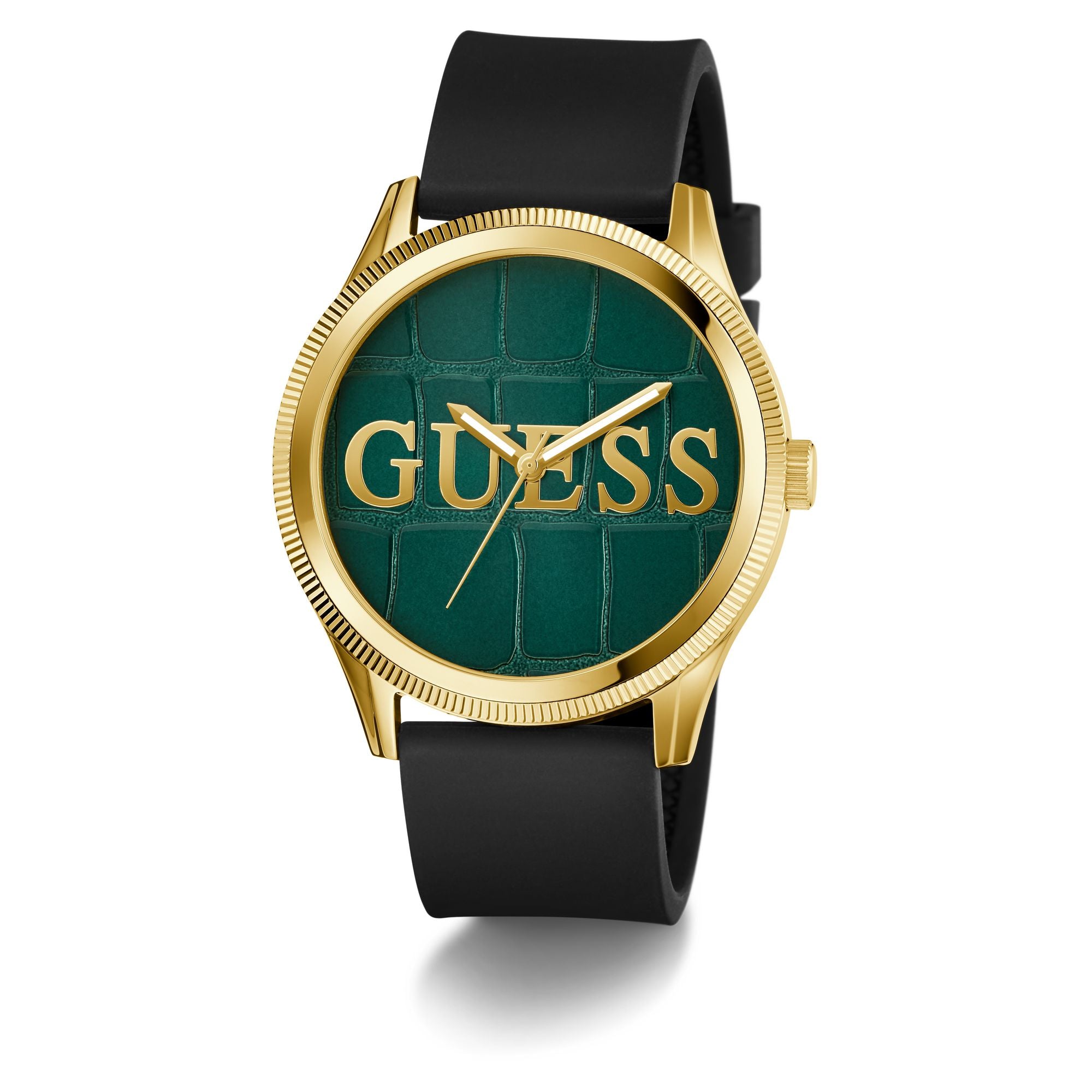 Guess Reputation Green Round Dial Quartz Analog Men Watch Watch Guess