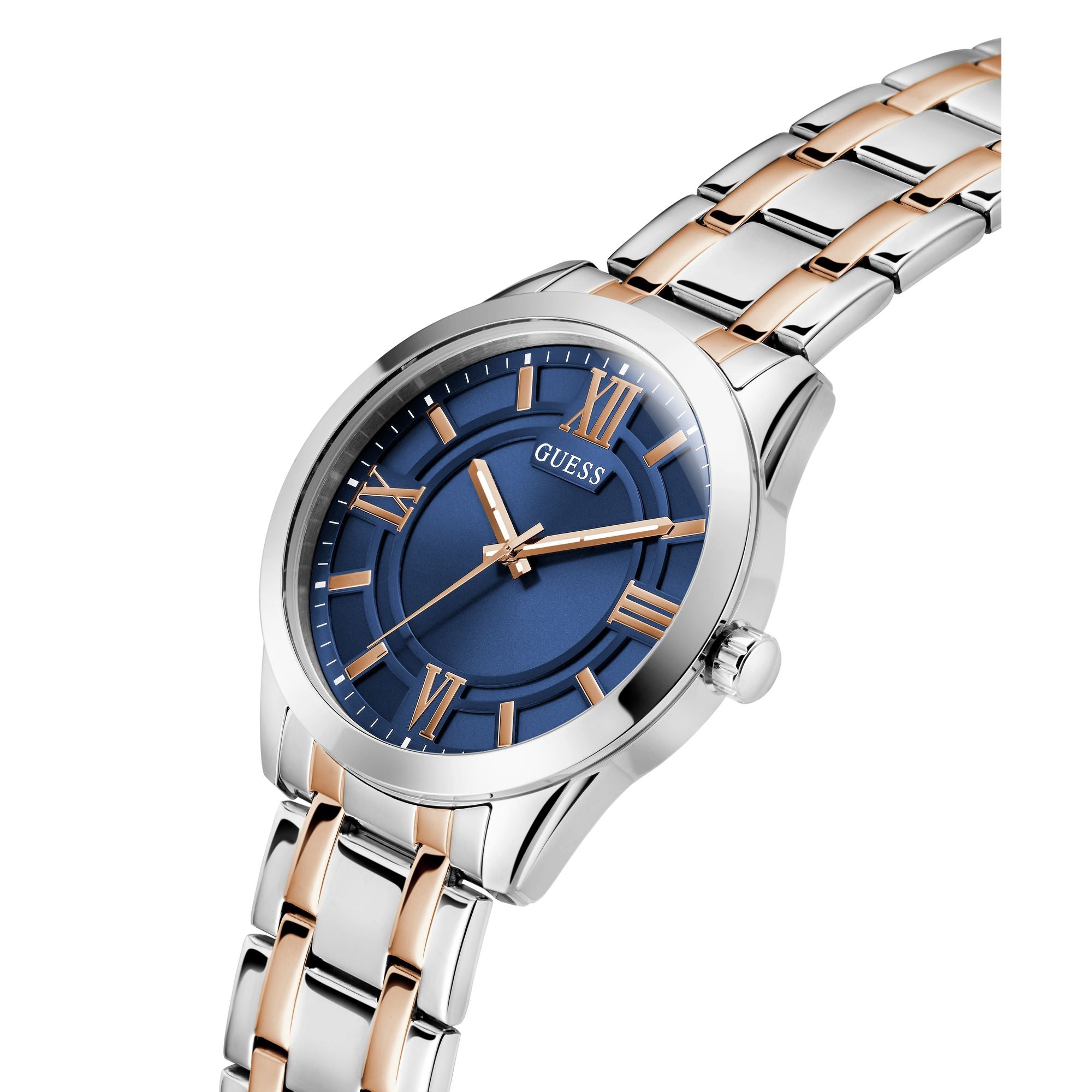 Guess Elliot Blue Round Dial Quartz Analog Men Watch