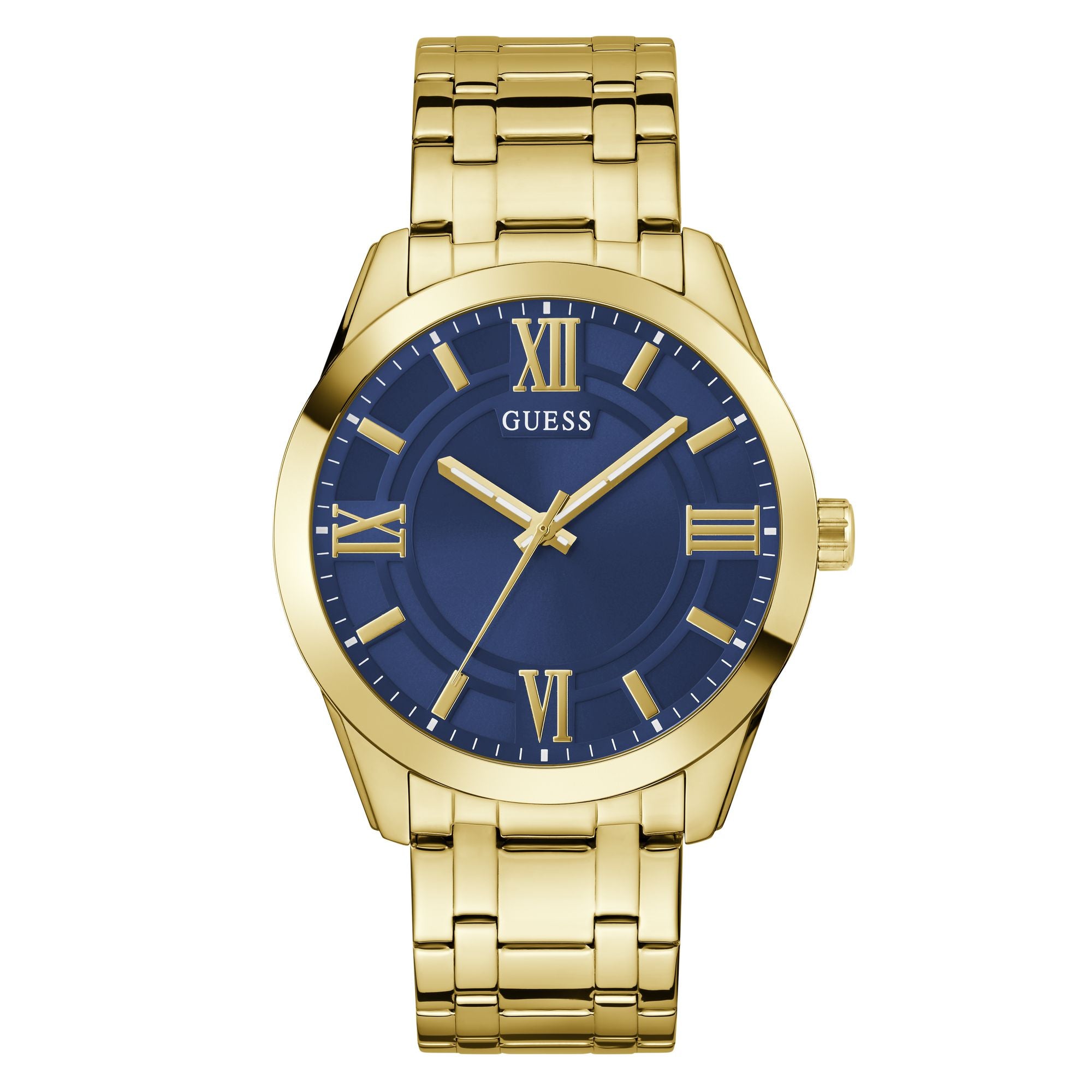 Guess Elliot Blue Round Dial Quartz Analog Men Watch