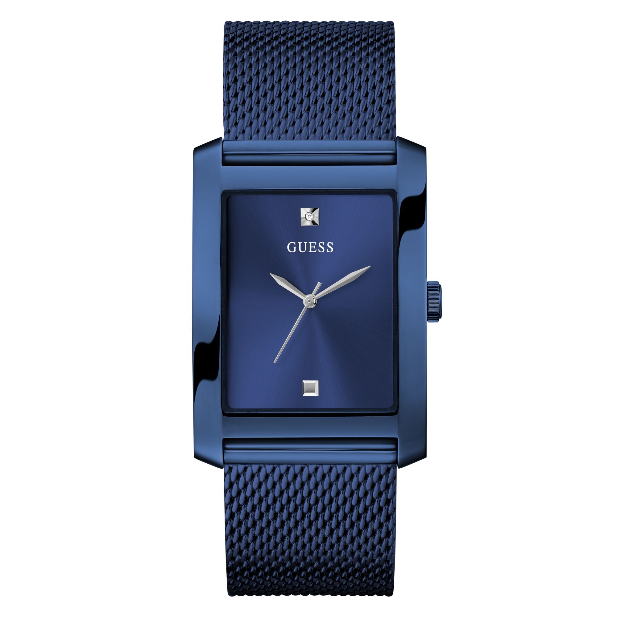 Guess Clyde Blue Rectangle Dial Quartz Analog Men Watch