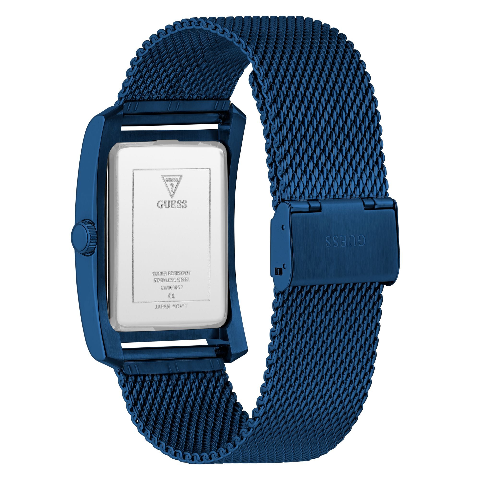 Guess Clyde Blue Rectangle Dial Quartz Analog Men Watch