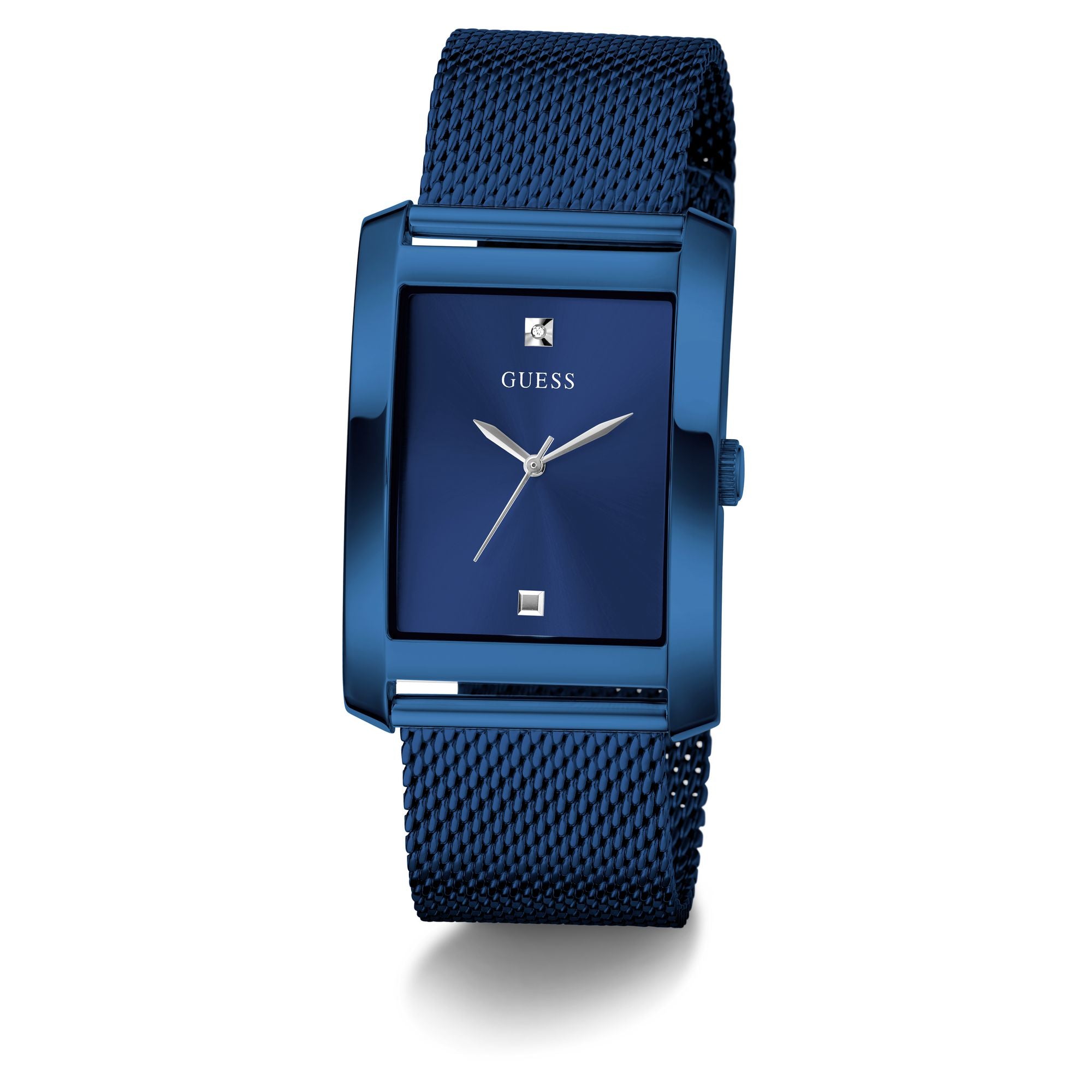 Guess Clyde Blue Rectangle Dial Quartz Analog Men Watch