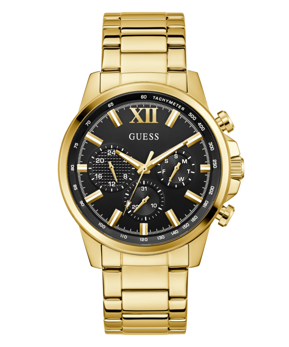 Guess Walker Black Round Dial Quartz Analog Men Watch