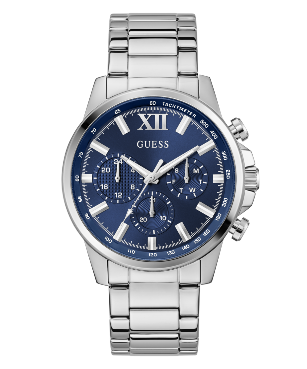 Guess Walker Blue Round Dial Quartz Analog Men Watch Watch Guess