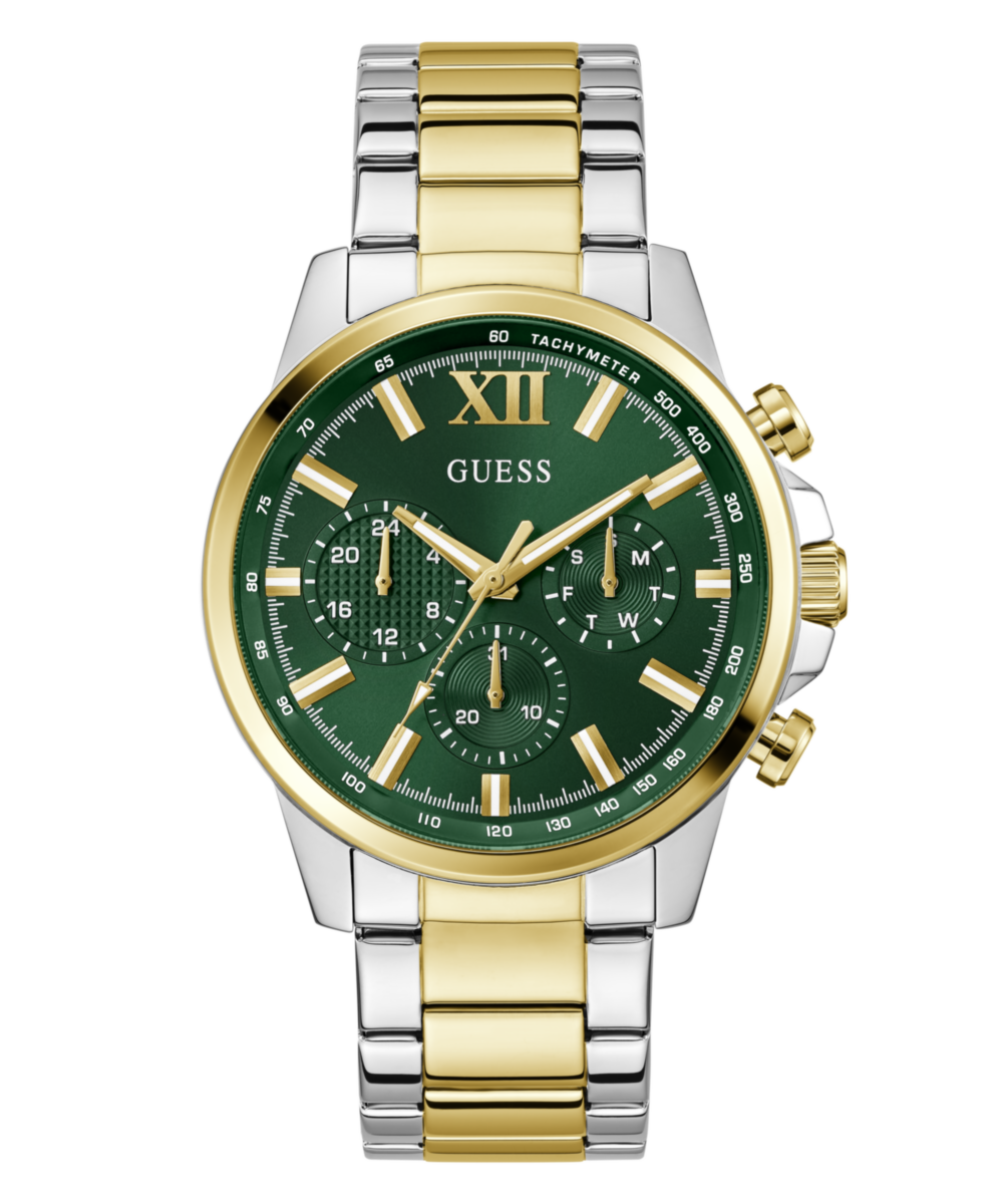 Guess Walker Green Round Dial Quartz Analog Men Watch Watch Guess