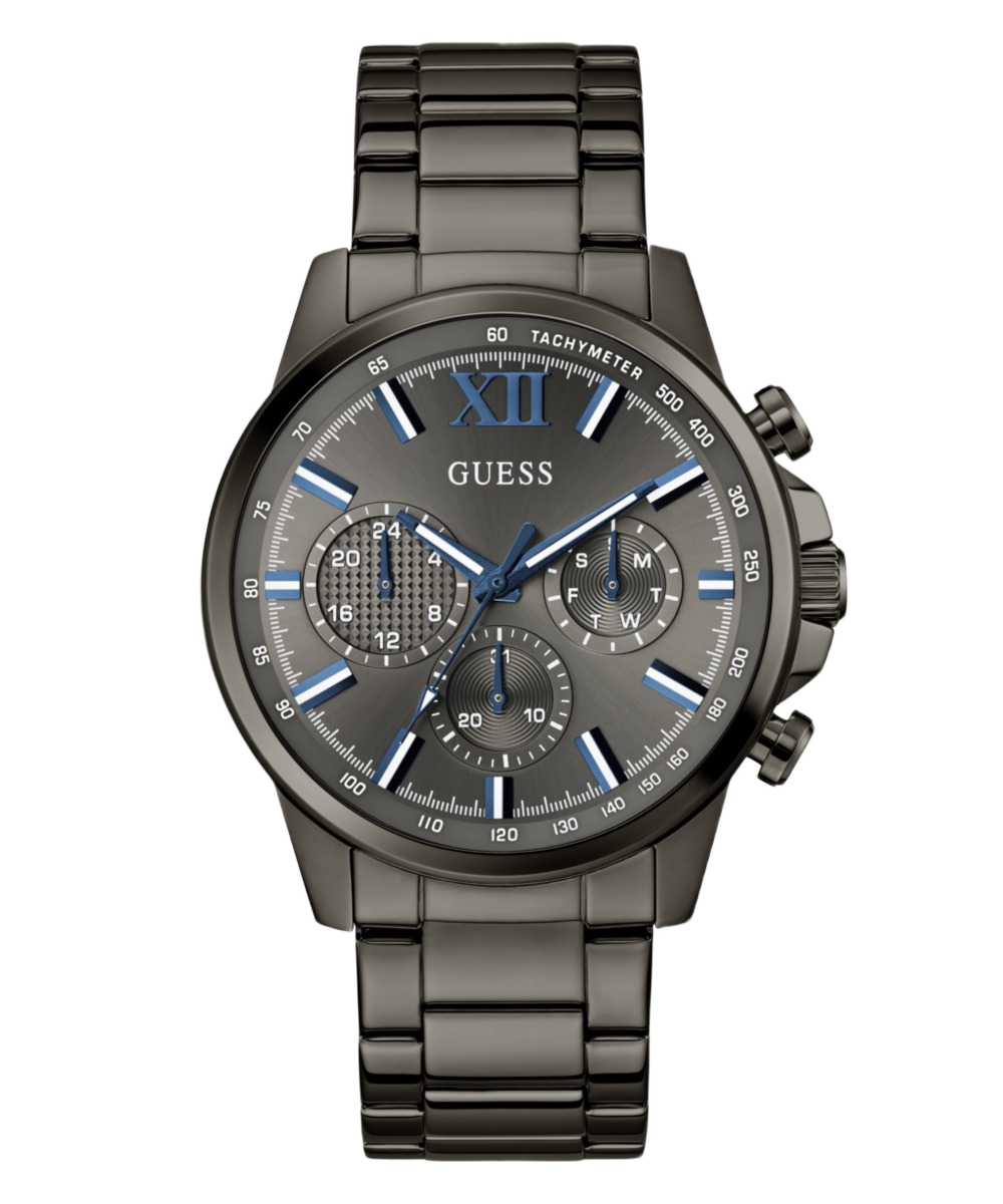 Guess Round 44mm Grey Dial Analog Men Watch - GW0900G7 Watch Guess