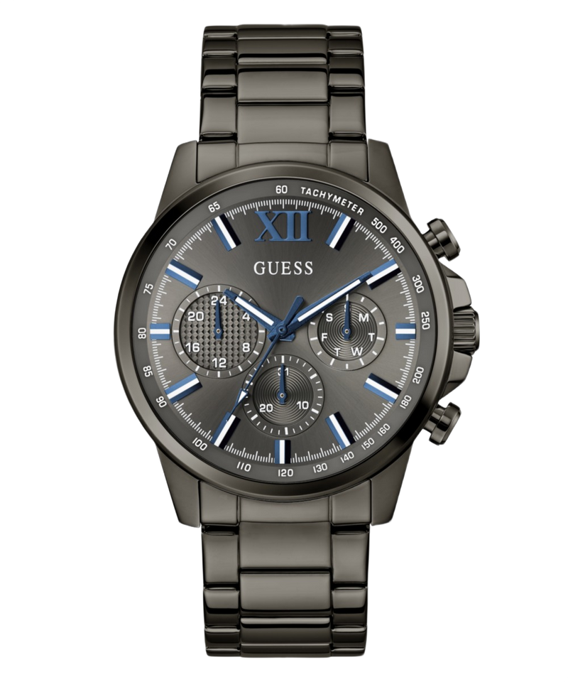 Guess Round 44mm Grey Dial Analog Men Watch - GW0900G7 Watch Guess