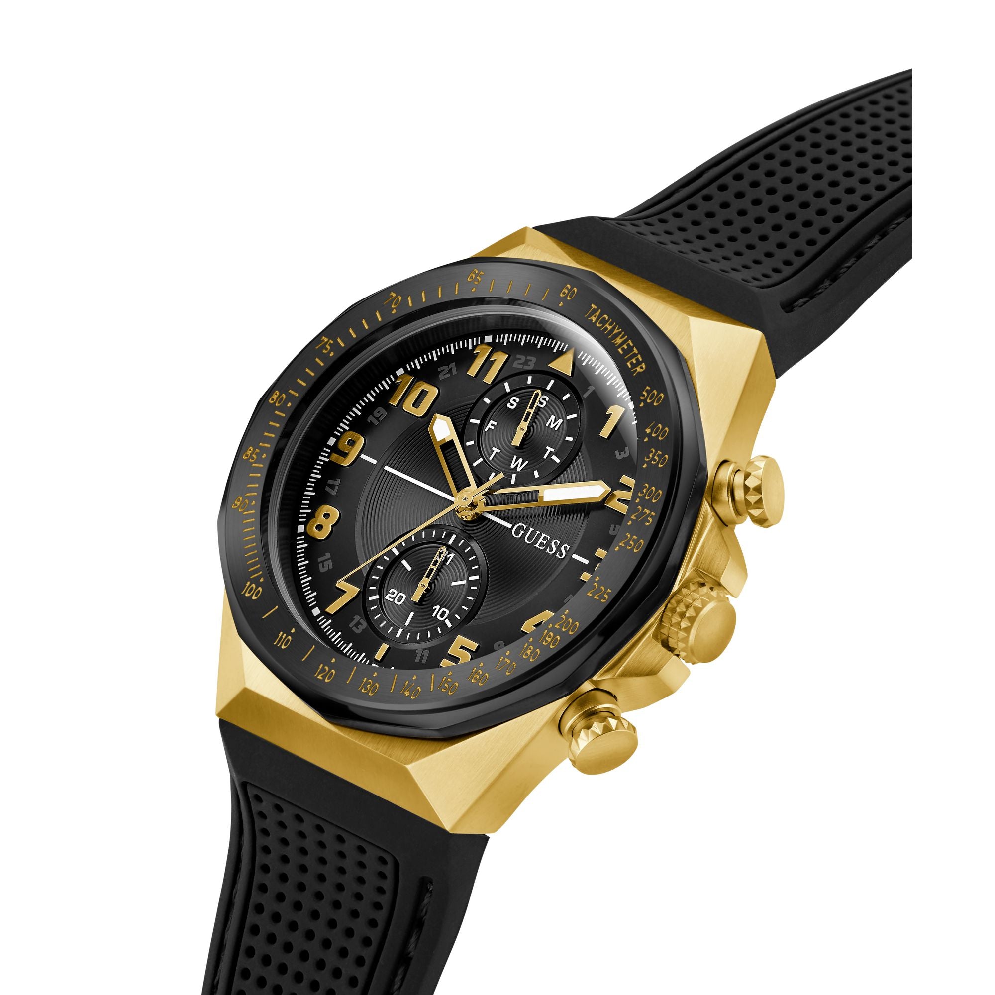 Guess D1 Black Round Dial Quartz Analog Men Watch