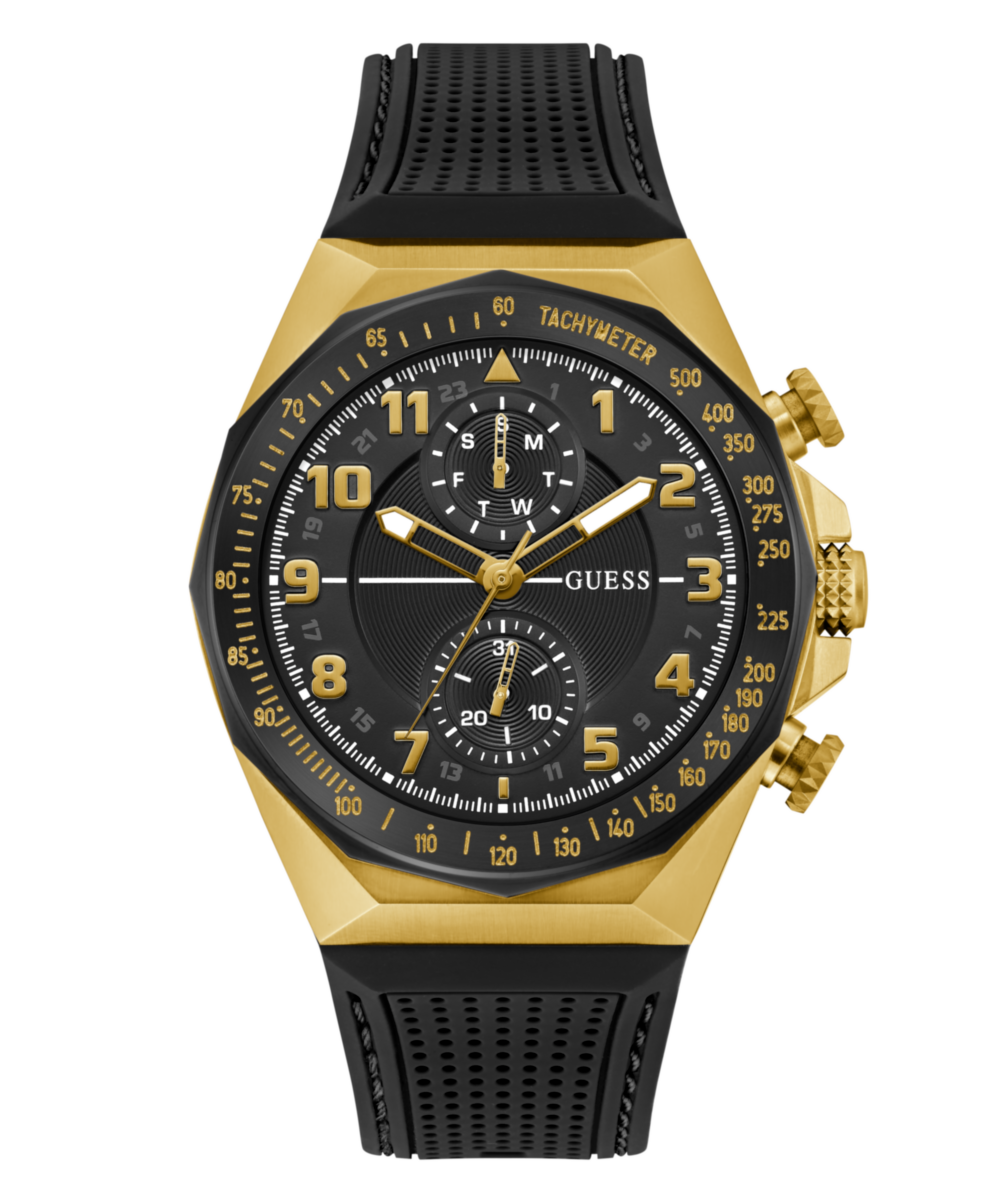 Guess D1 Black Round Dial Quartz Analog Men Watch Watch Guess