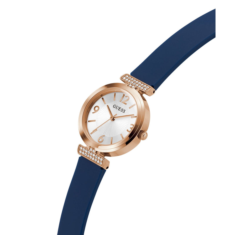 Guess Array White Round Dial Quartz Analog Women Watch Watch Guess