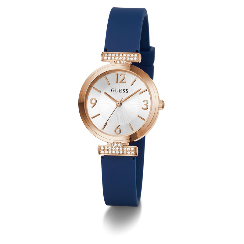 Guess Array White Round Dial Quartz Analog Women Watch Watch Guess